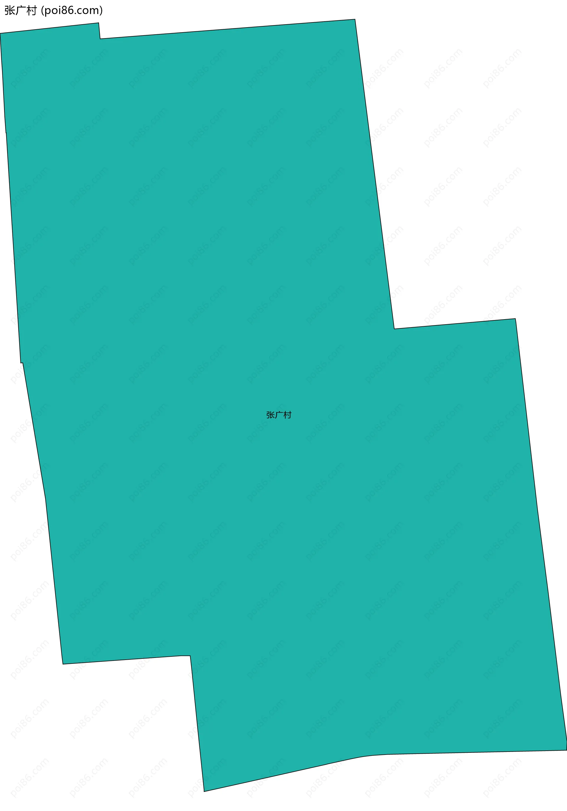 张广村边界地图