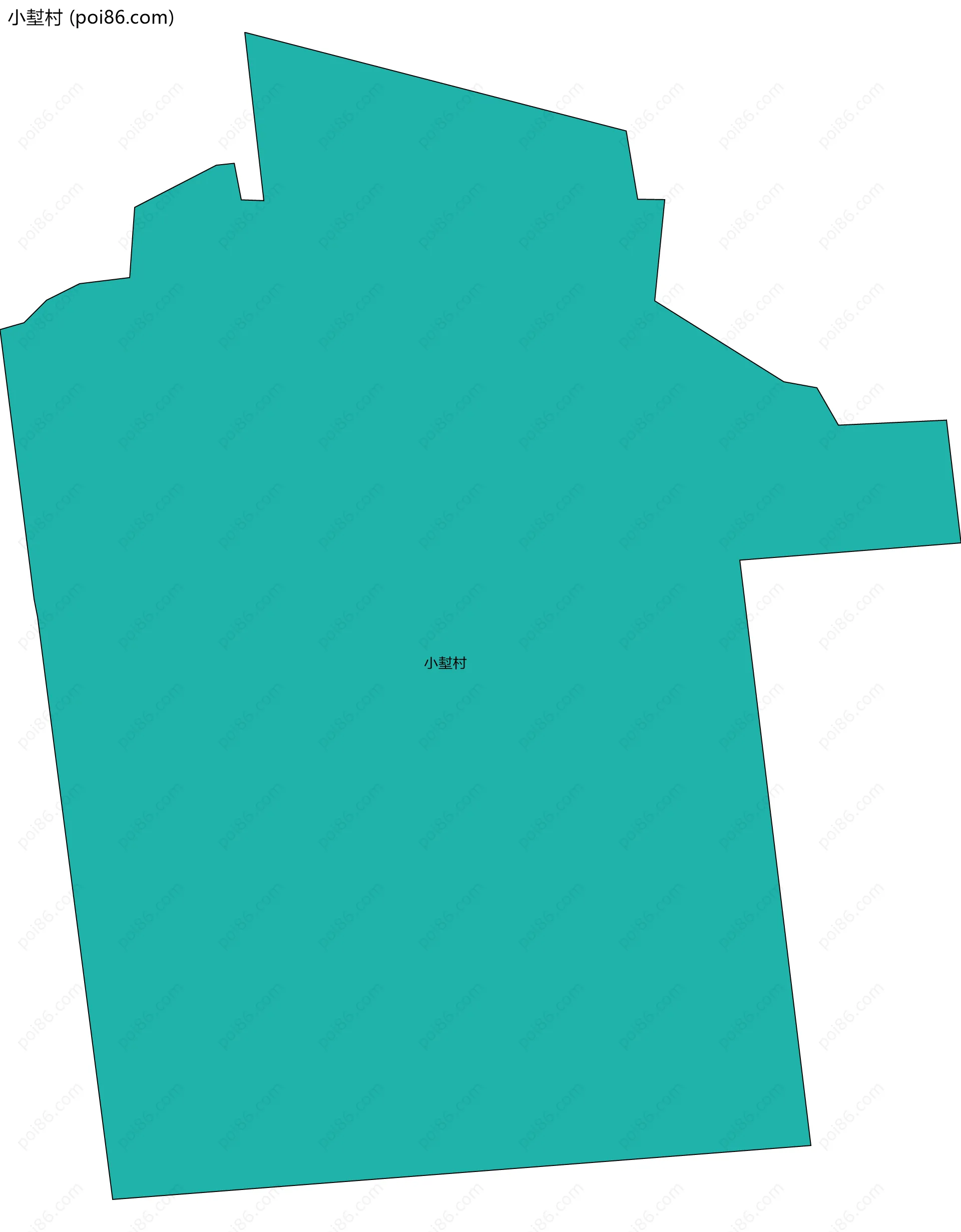 小堼村边界地图