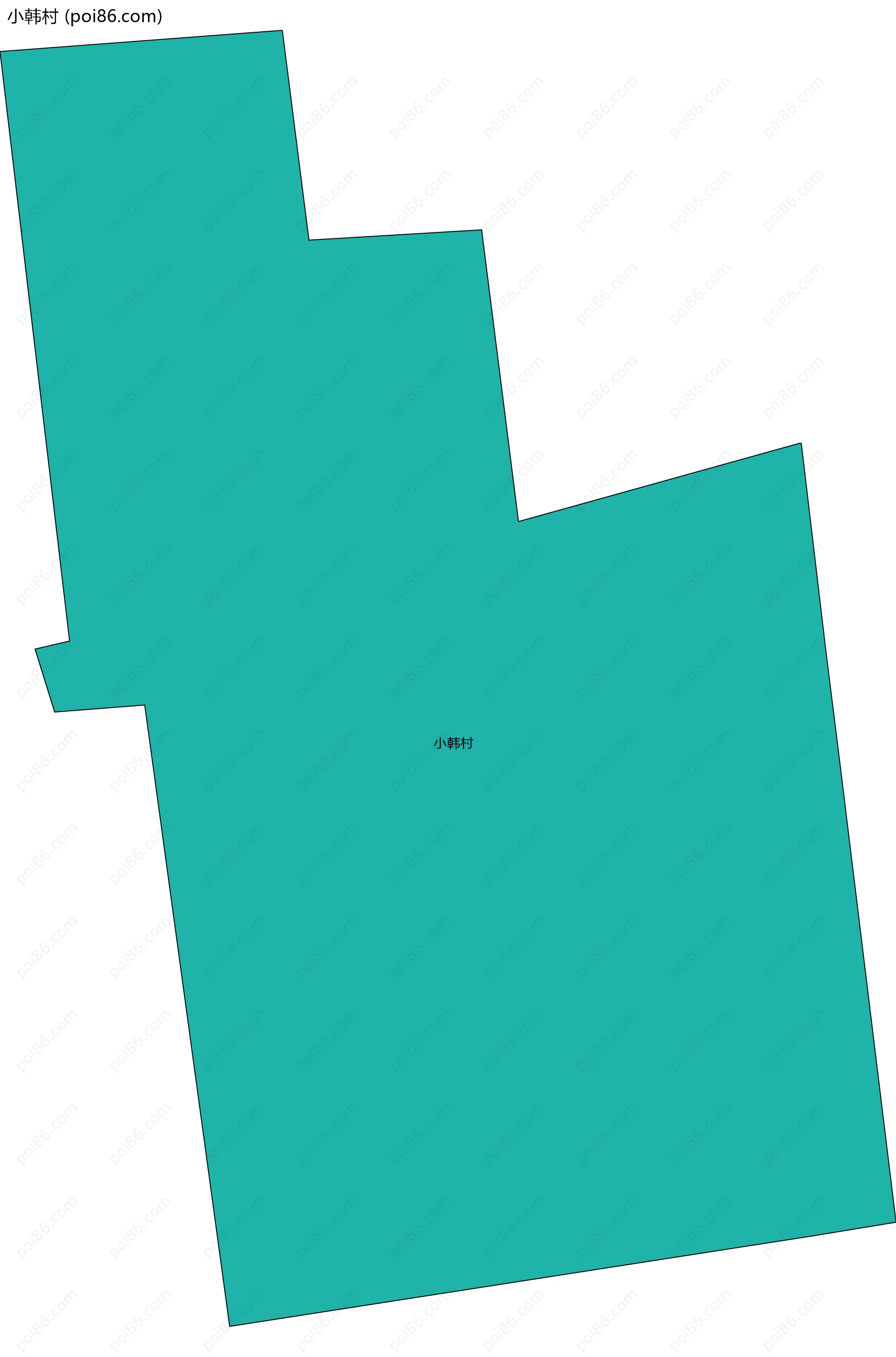 小韩村边界地图