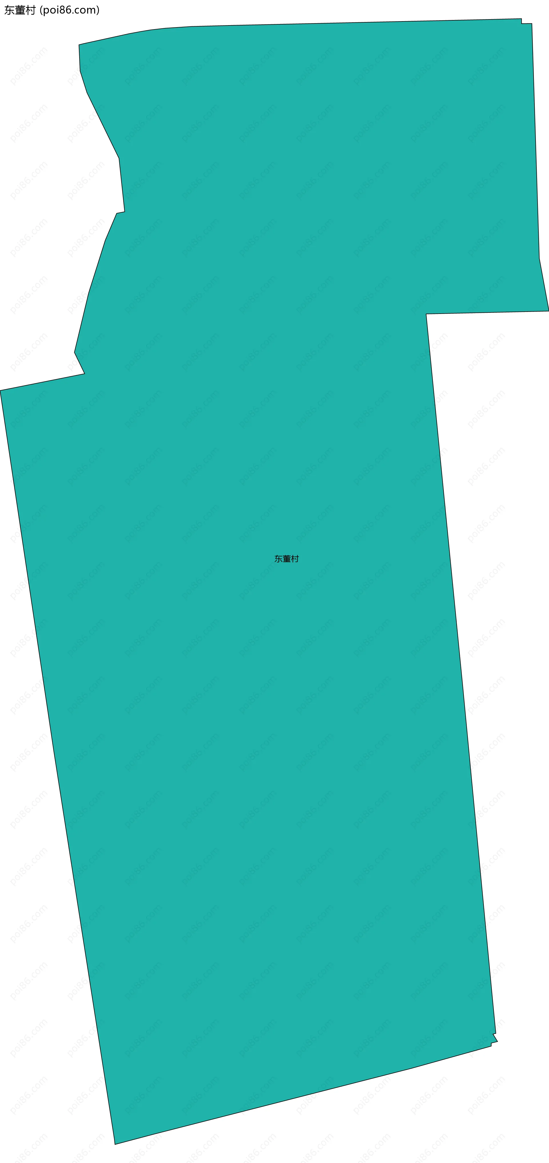 东董村边界地图