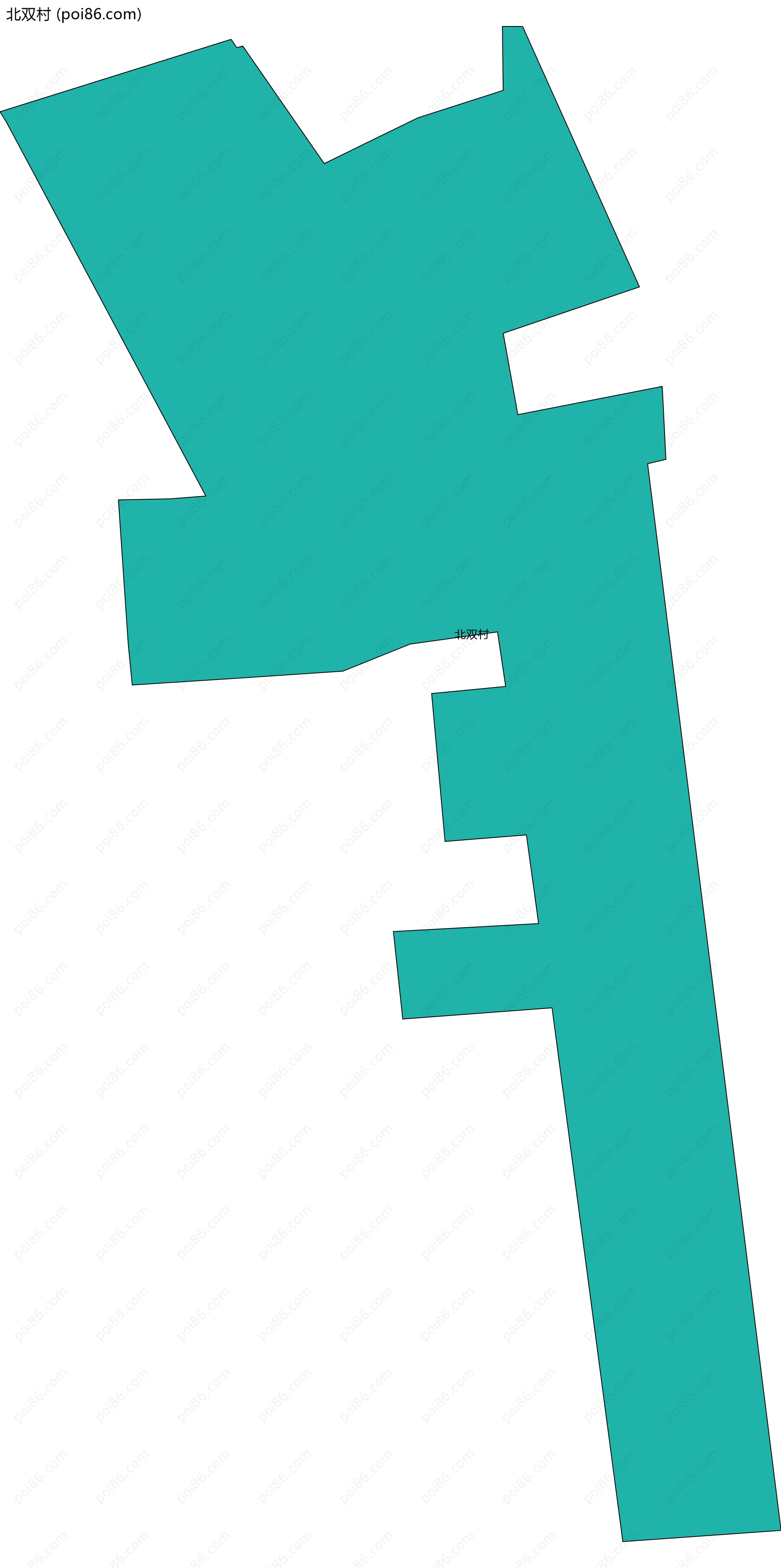 北双村边界地图