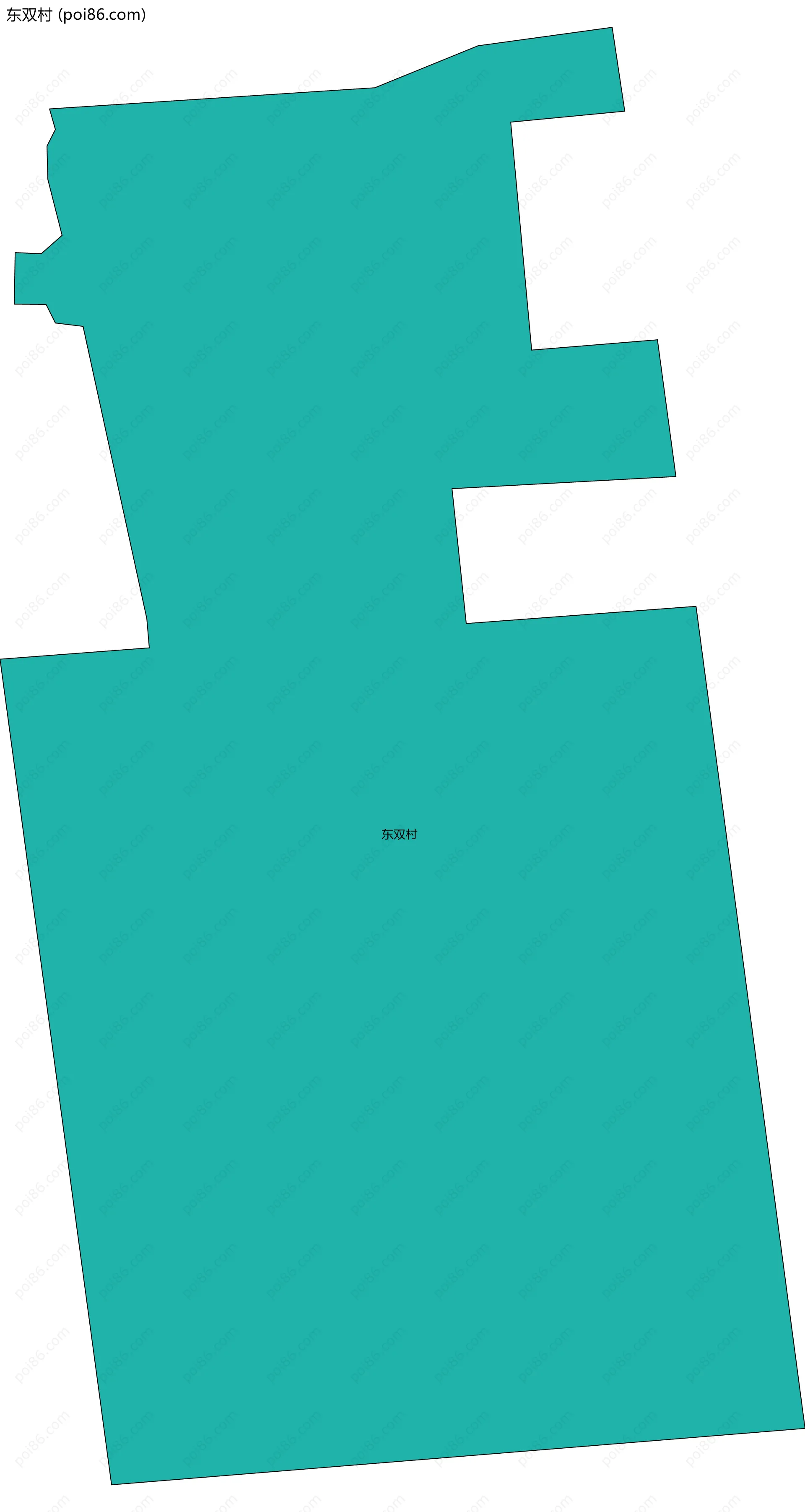 东双村边界地图