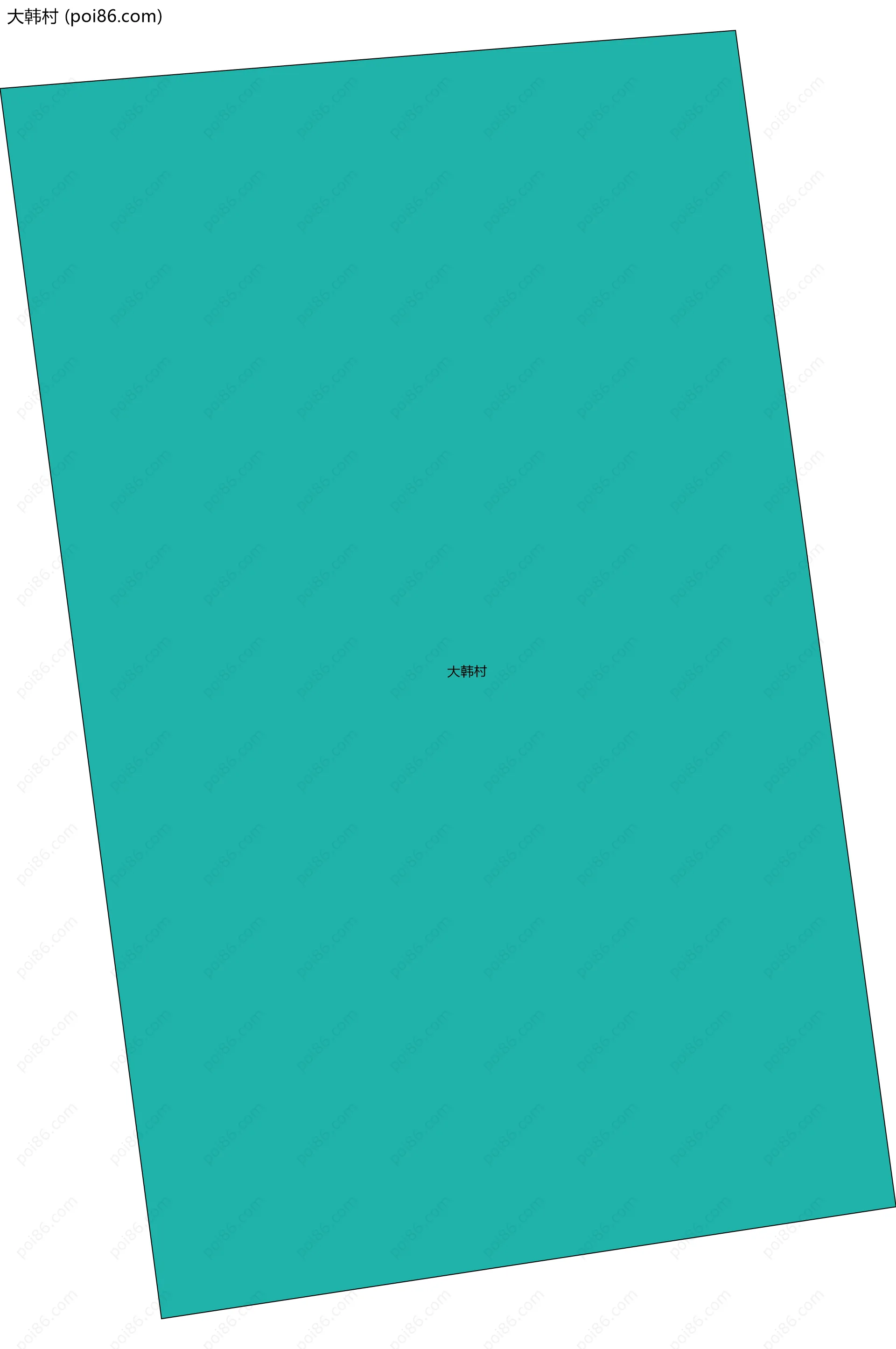 大韩村边界地图