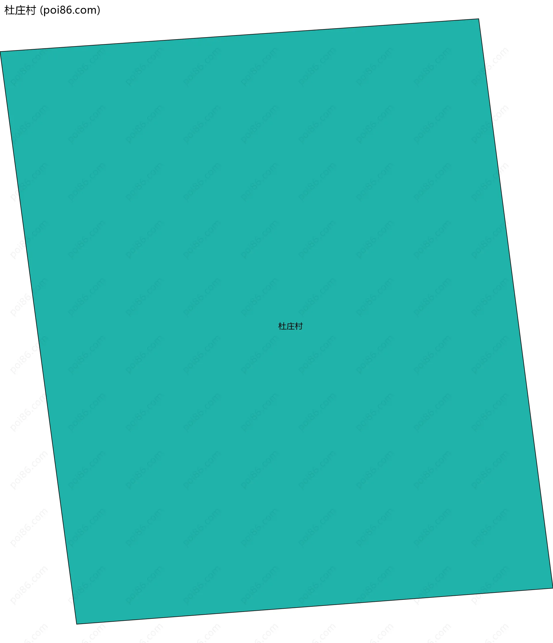 杜庄村边界地图