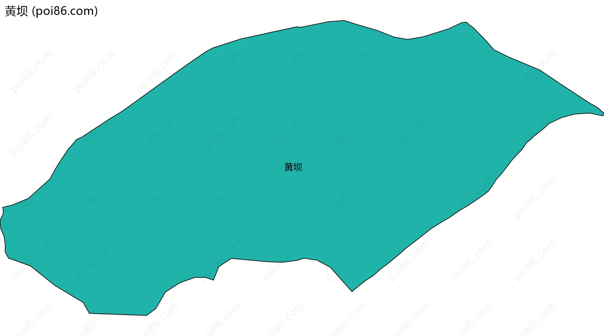 黄坝边界地图