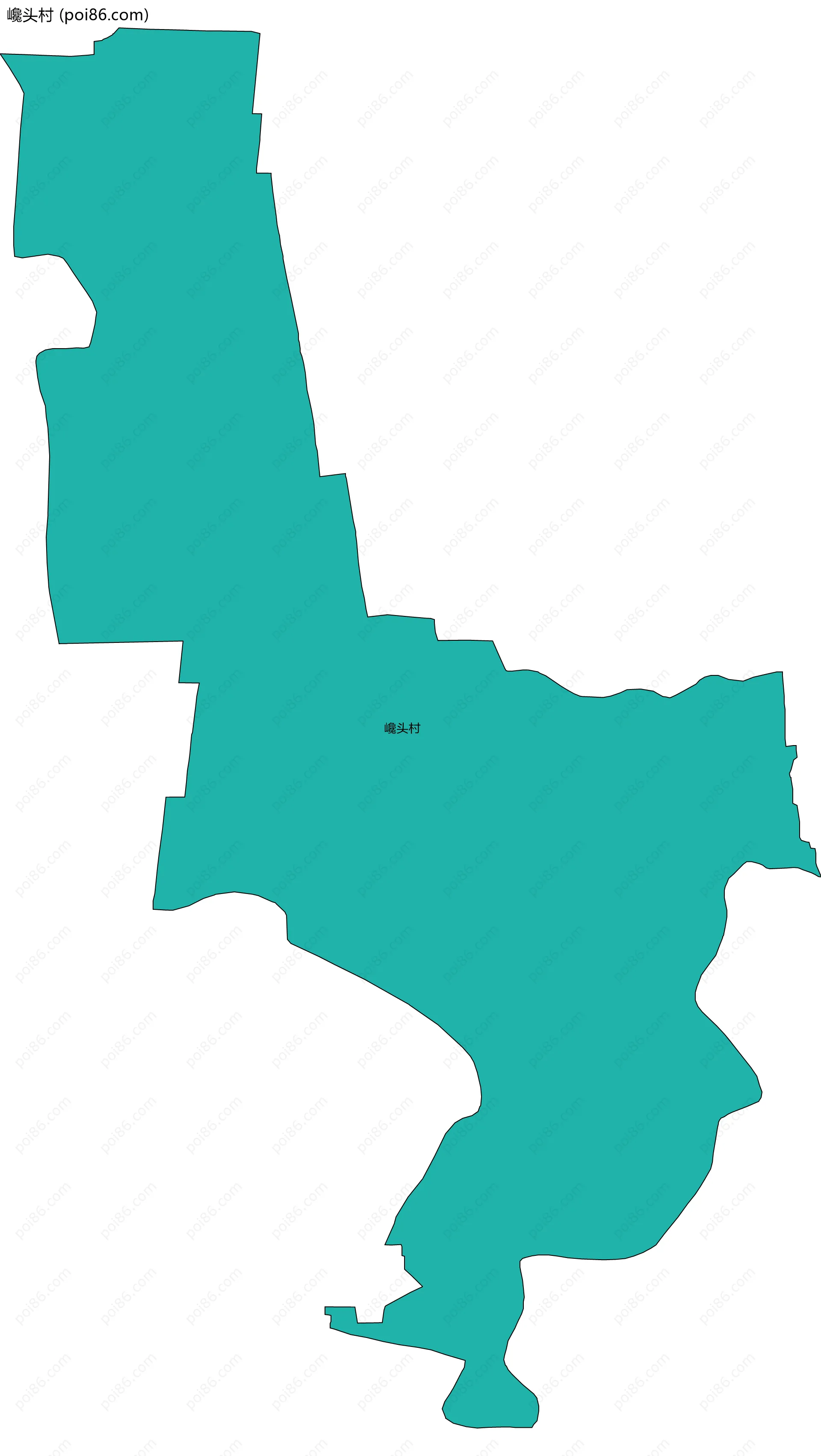 巉头村边界地图