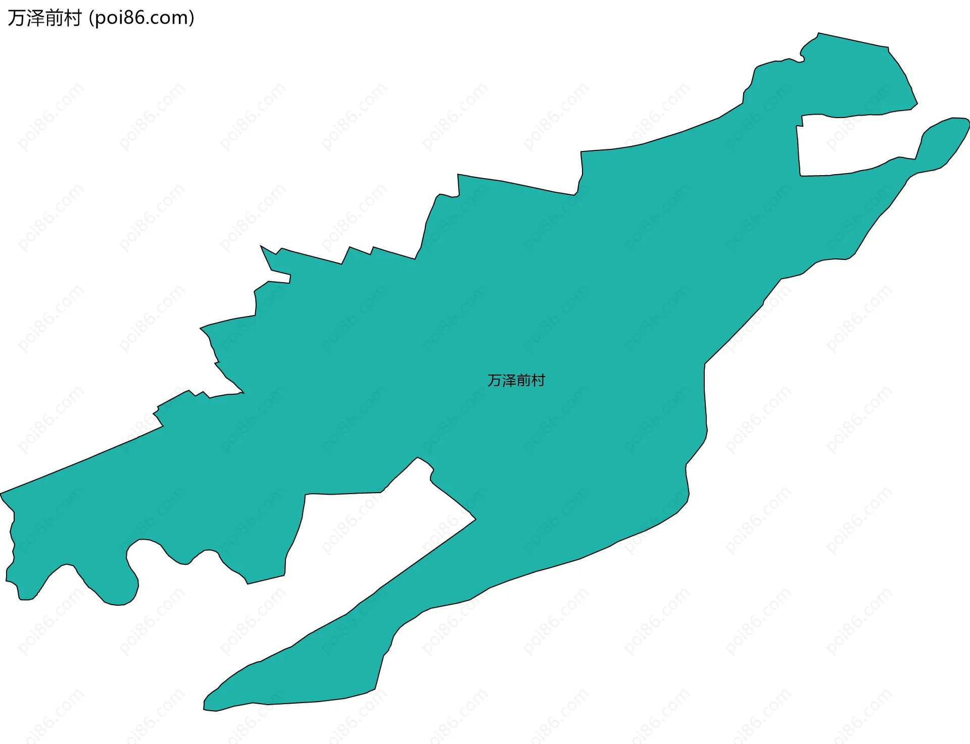 万泽前村边界地图