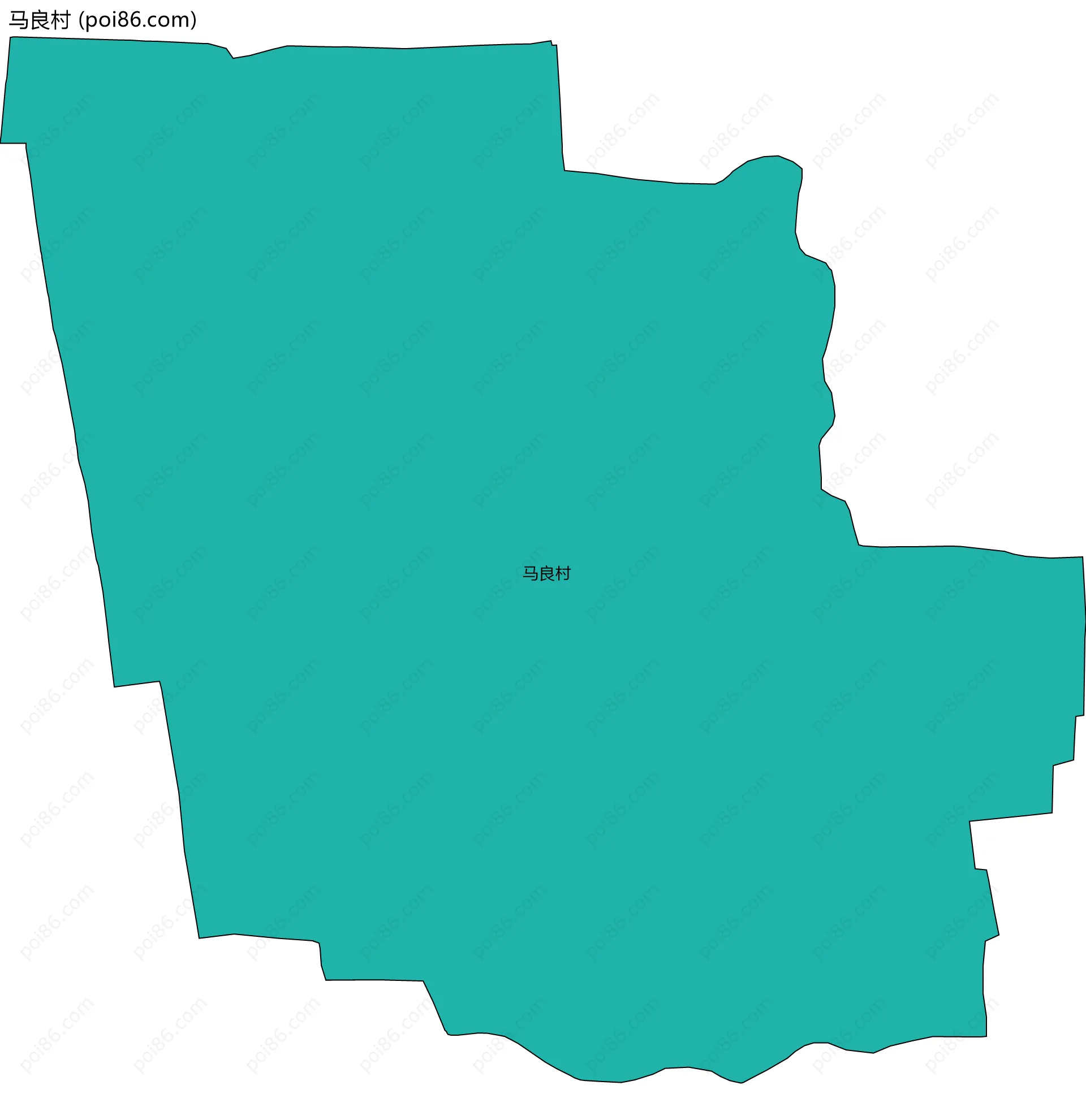 马良村边界地图