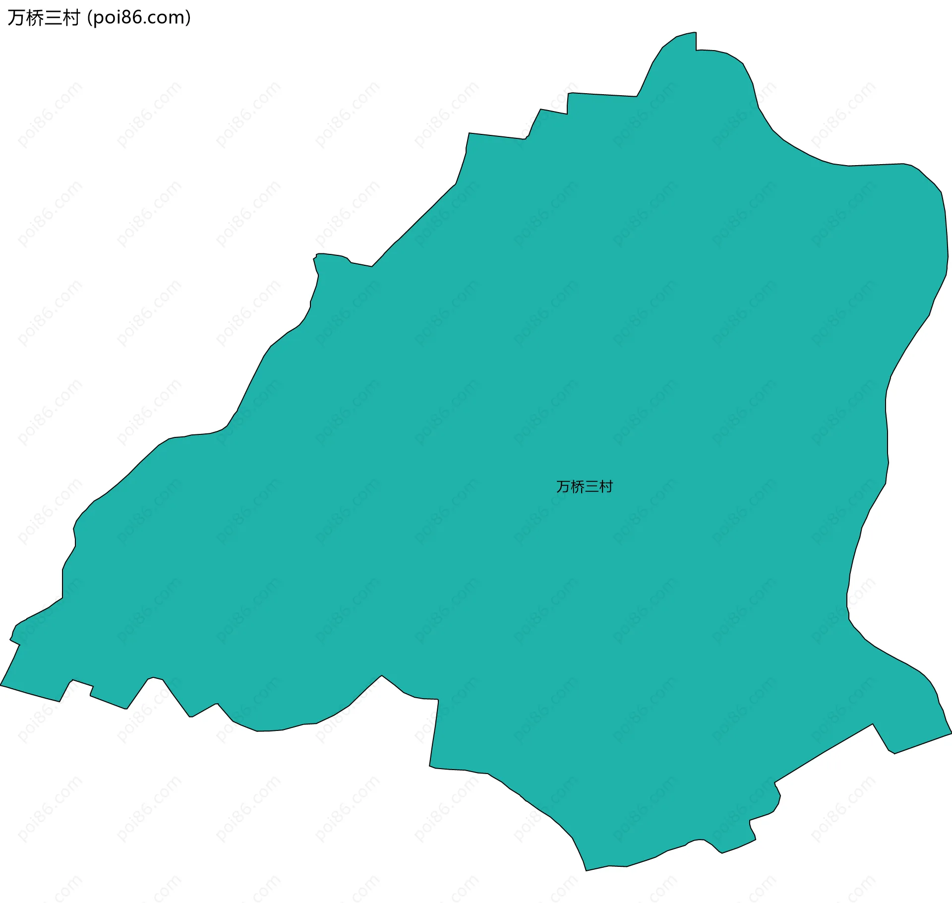 万桥三村边界地图