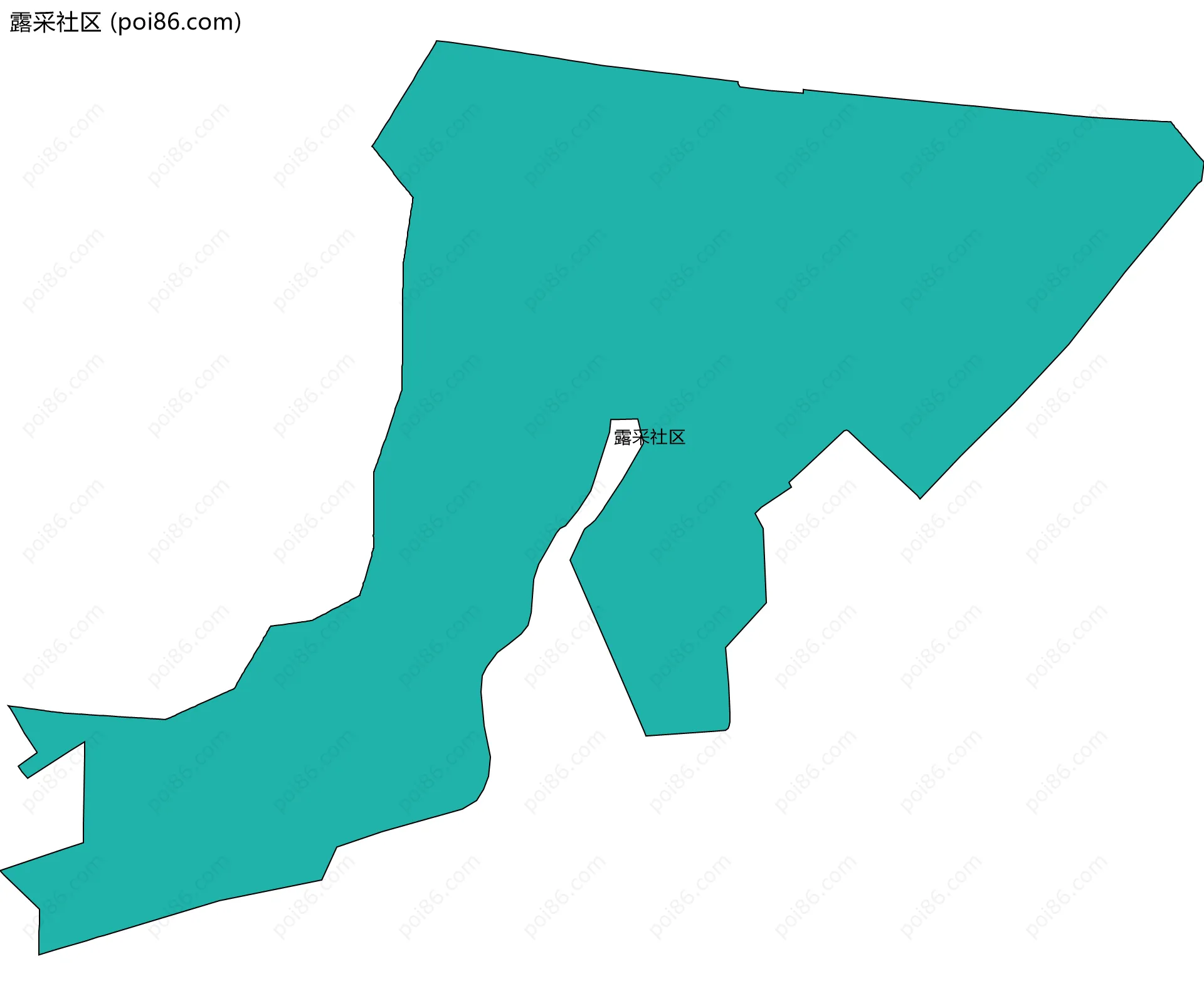 露采社区边界地图