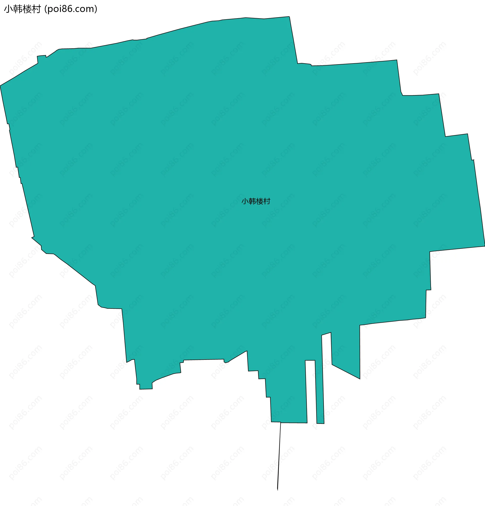 小韩楼村边界地图