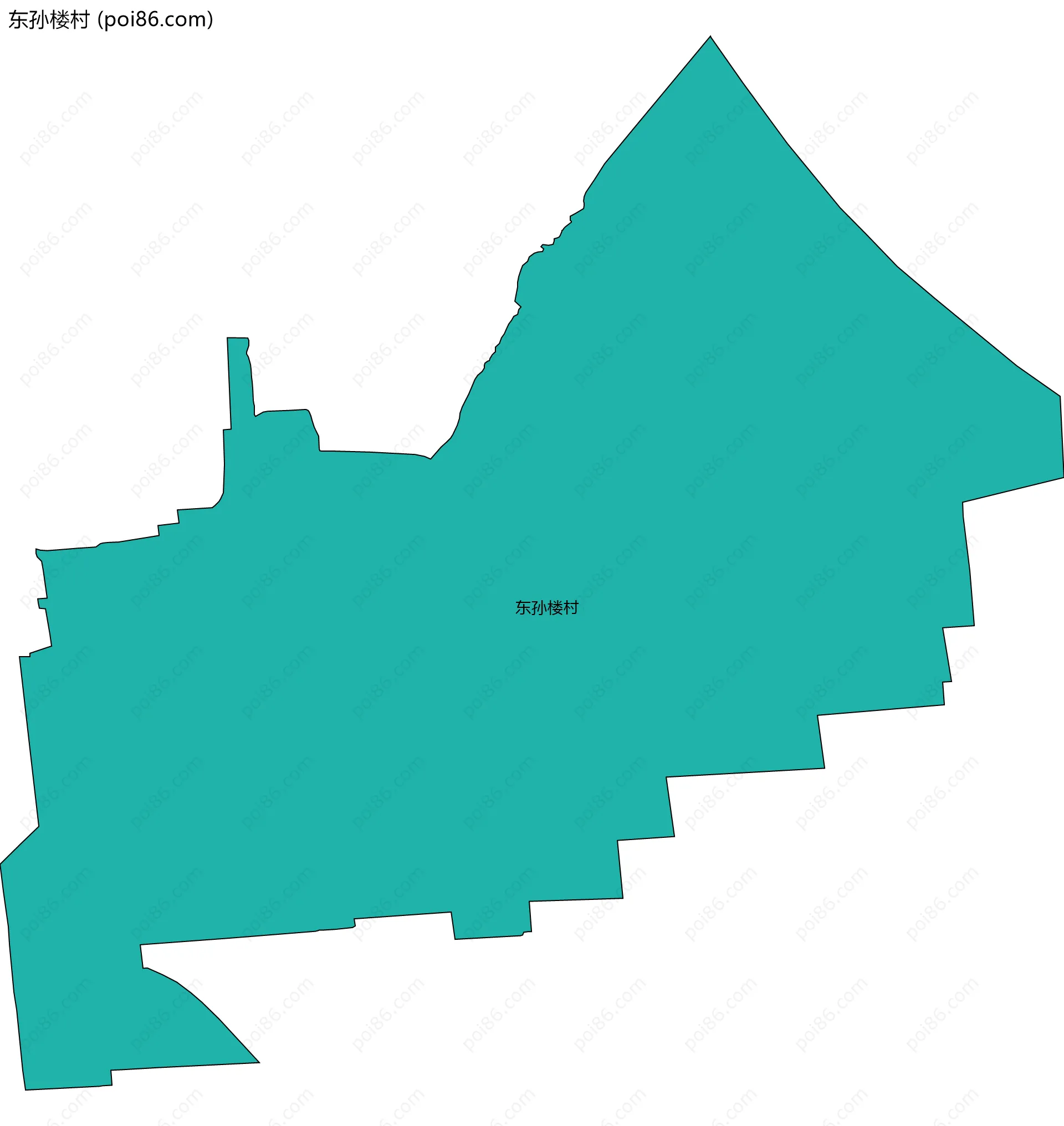 东孙楼村边界地图