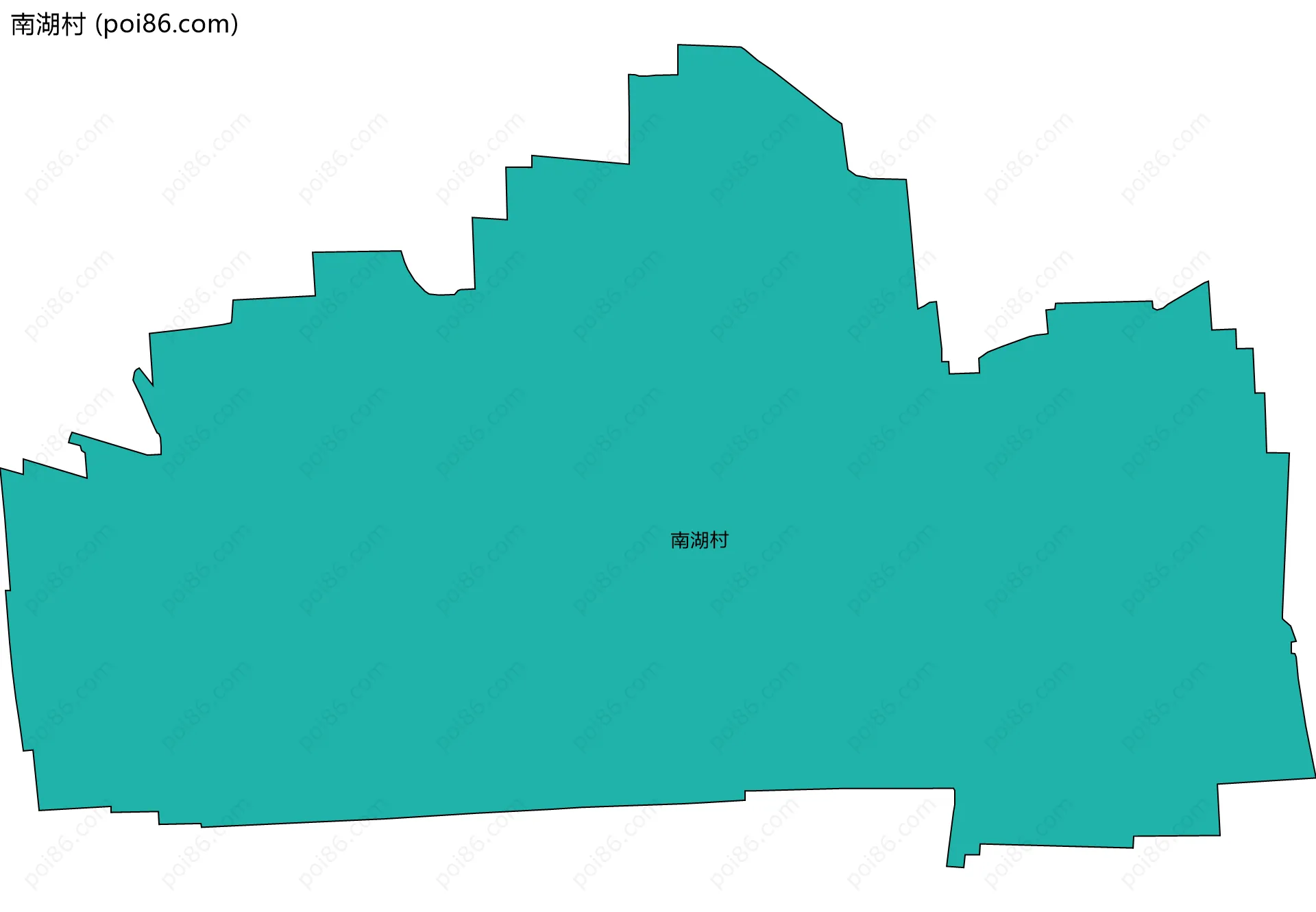 南湖村边界地图