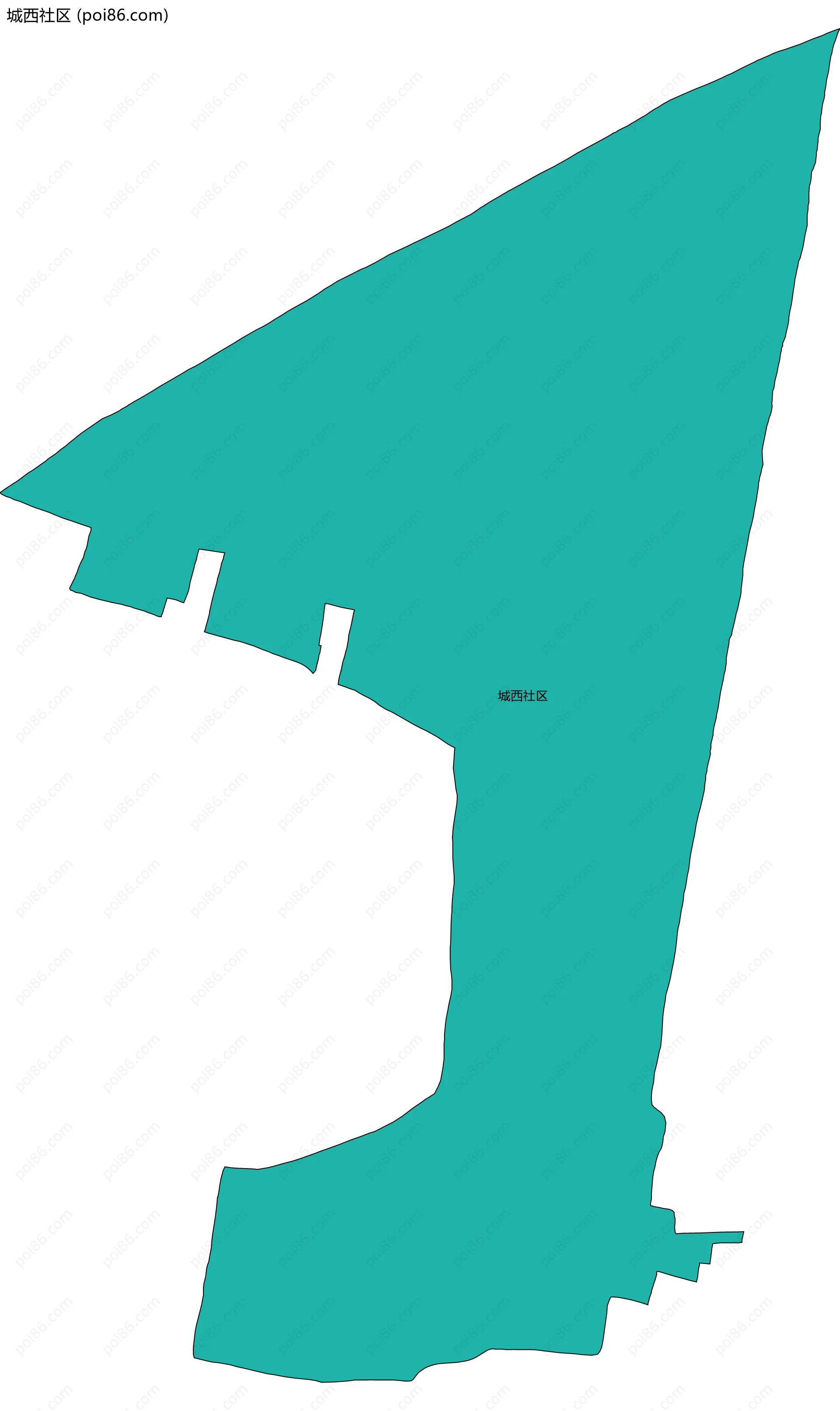 城西社区边界地图