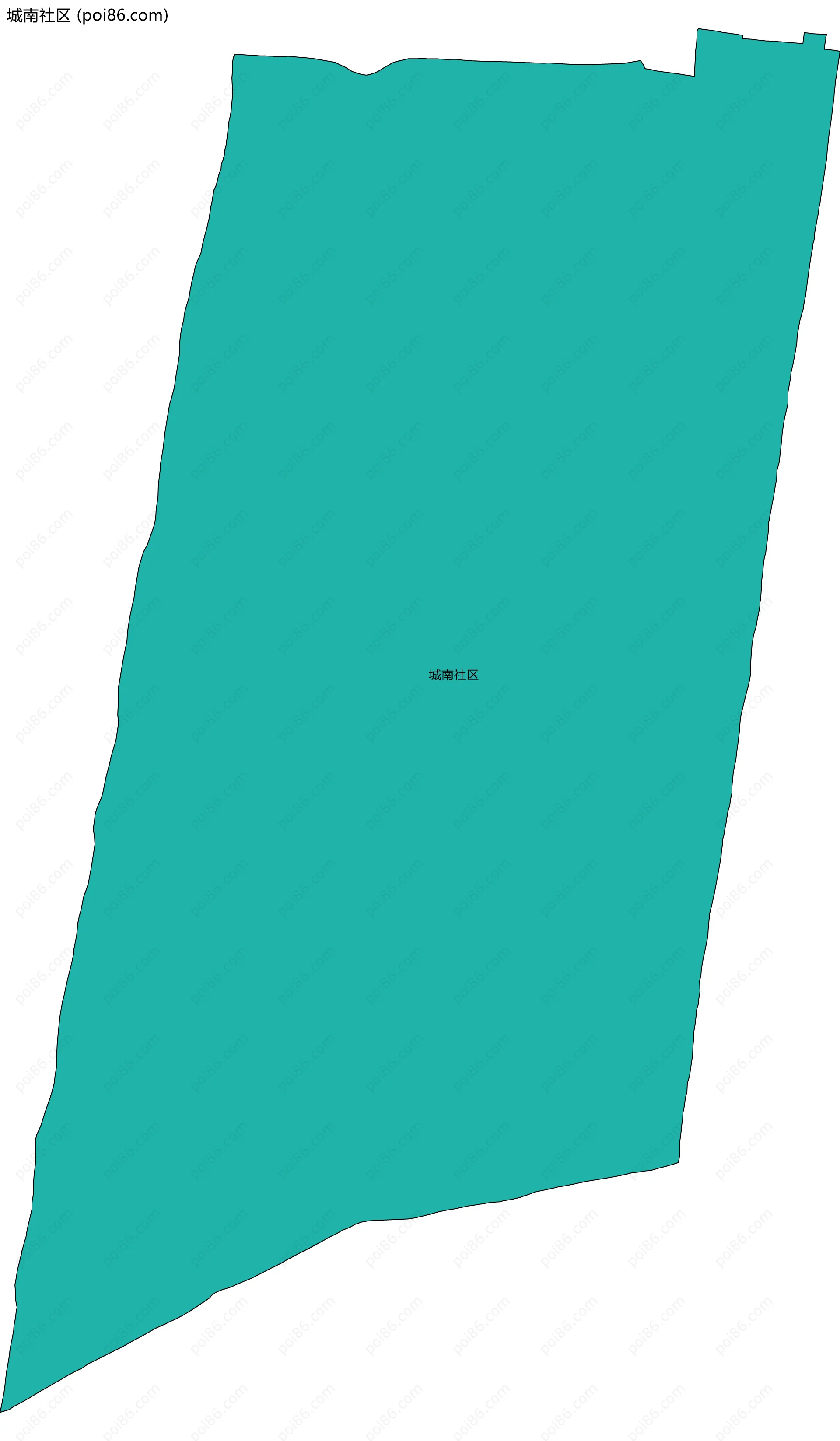 城南社区边界地图