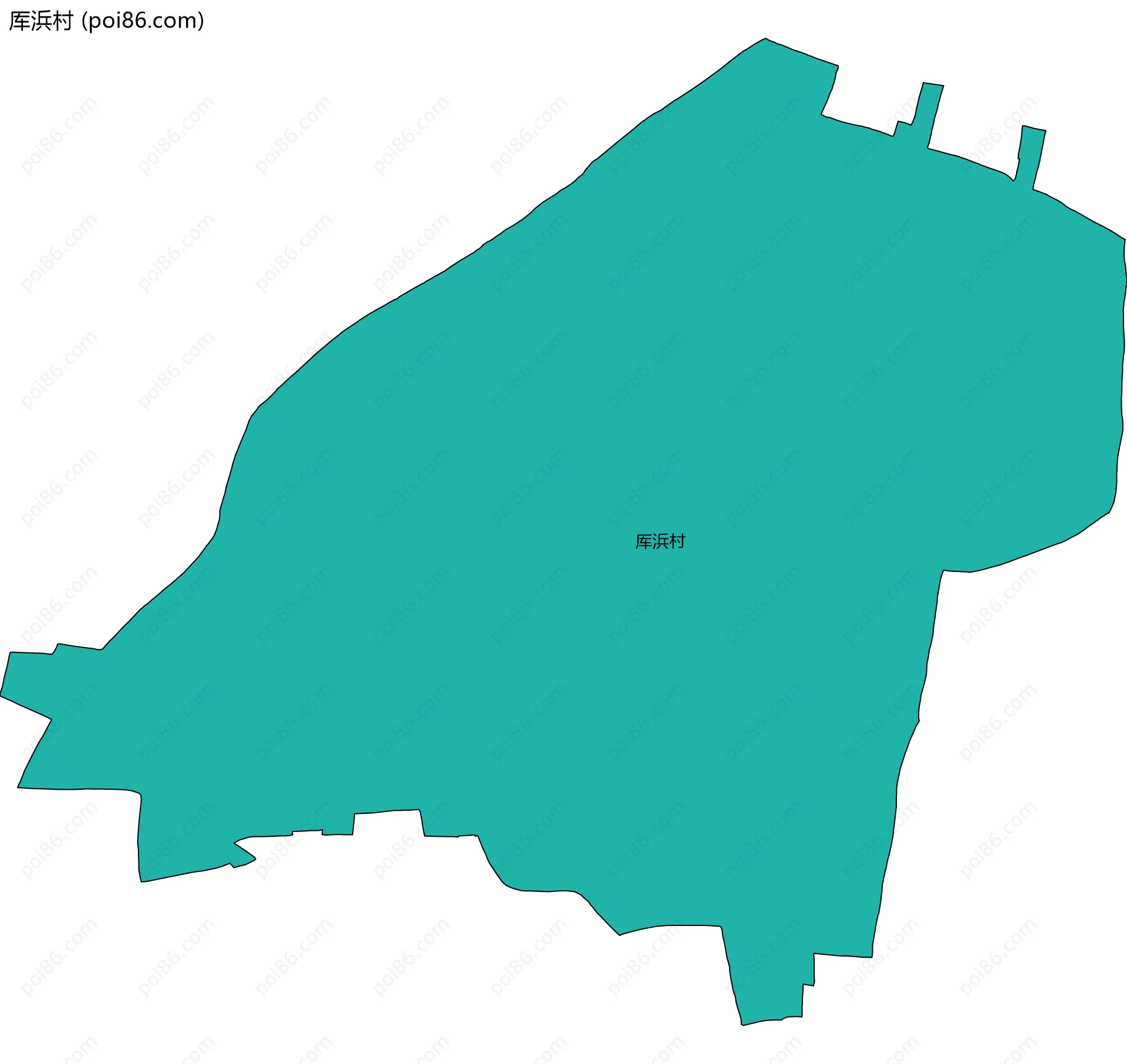 厍浜村边界地图