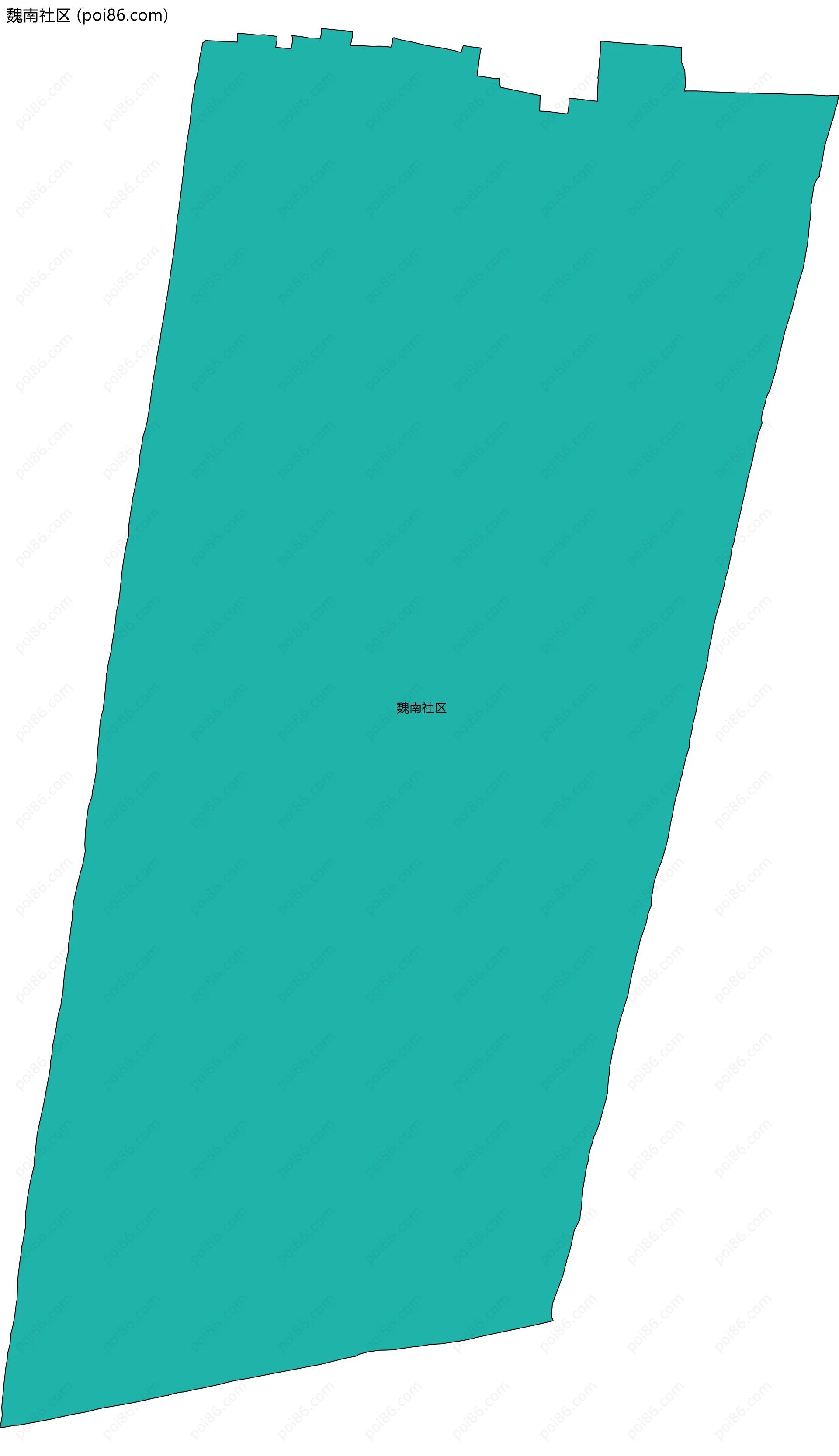 魏南社区边界地图