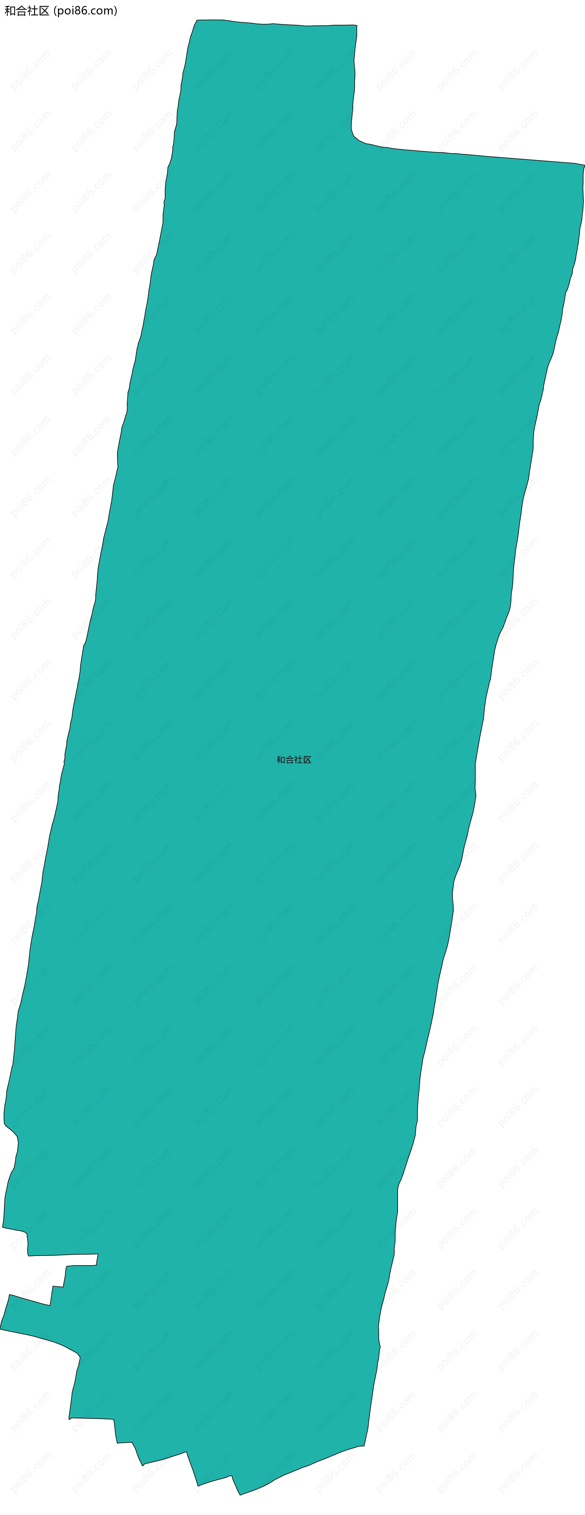 和合社区边界地图
