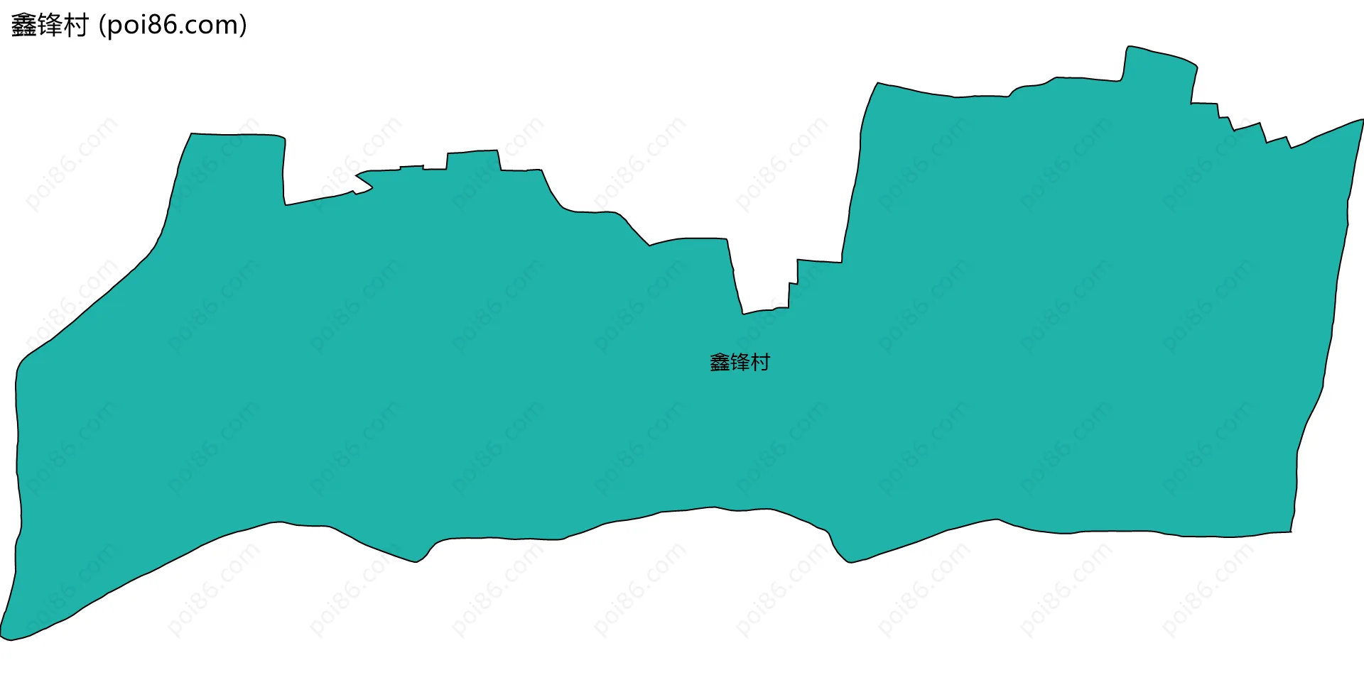 鑫锋村边界地图