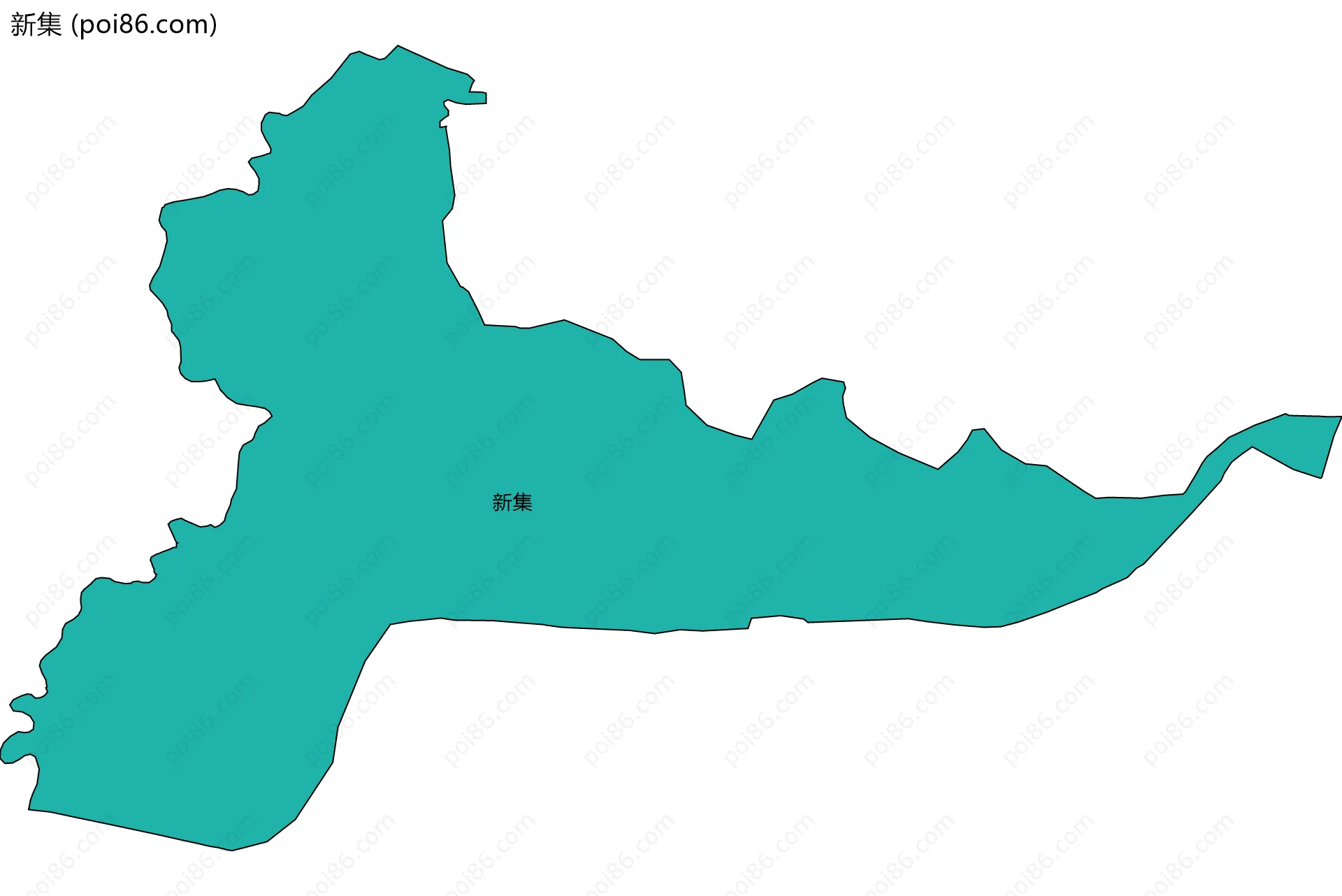 新集边界地图