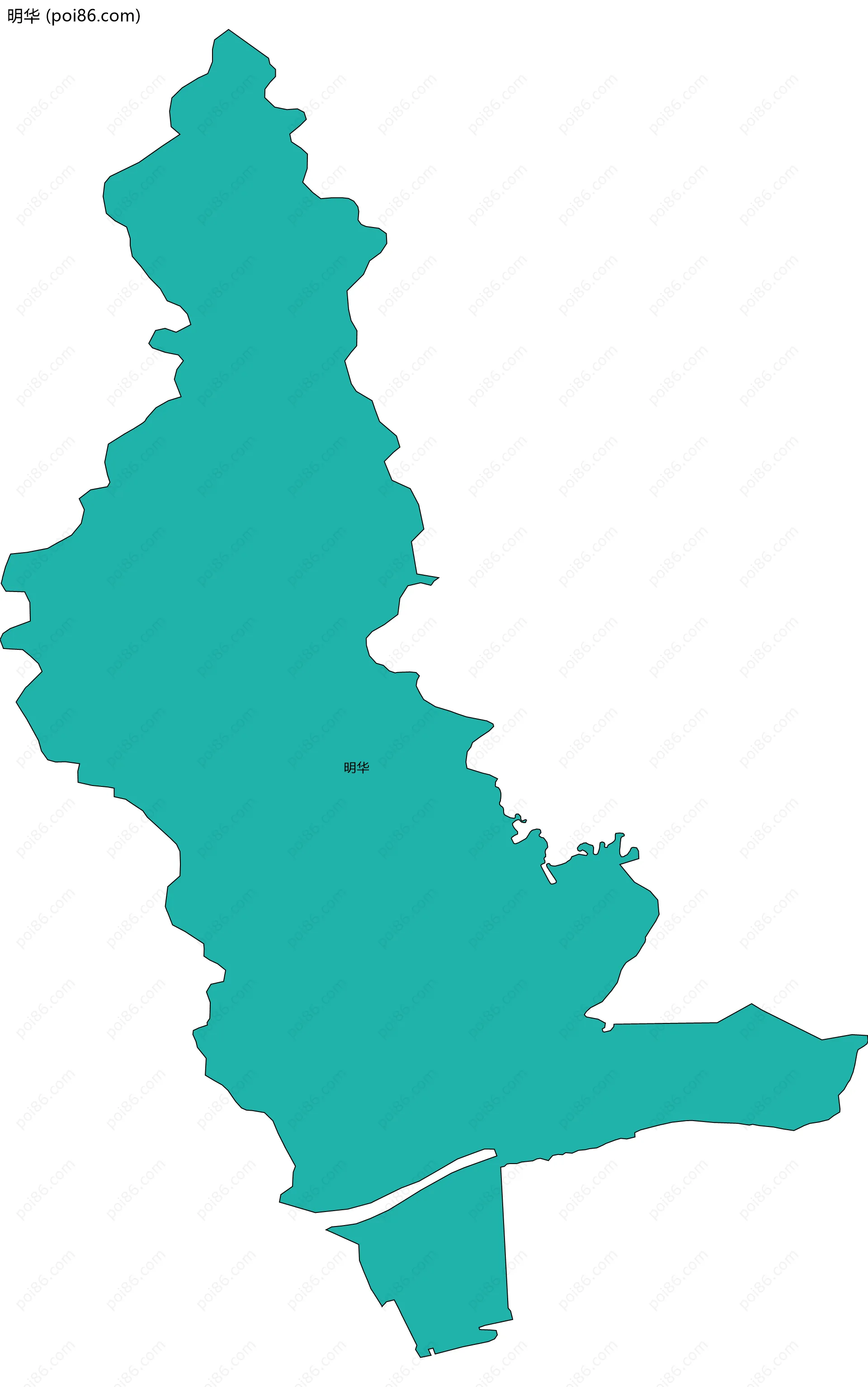 明华边界地图