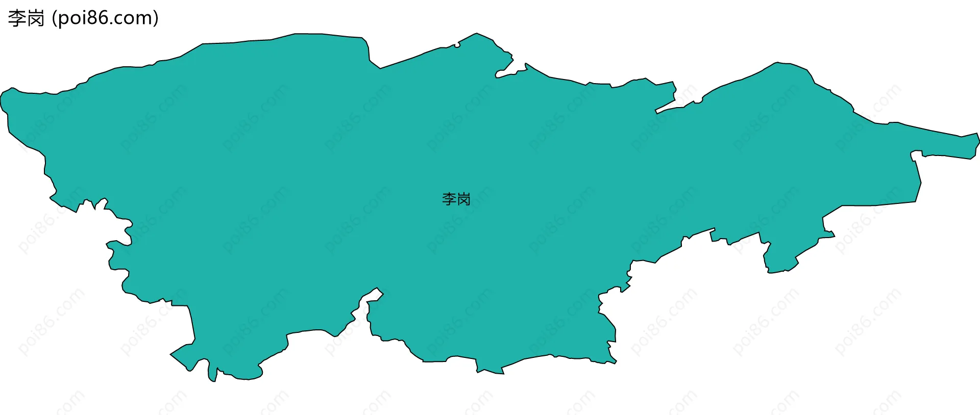 李岗边界地图