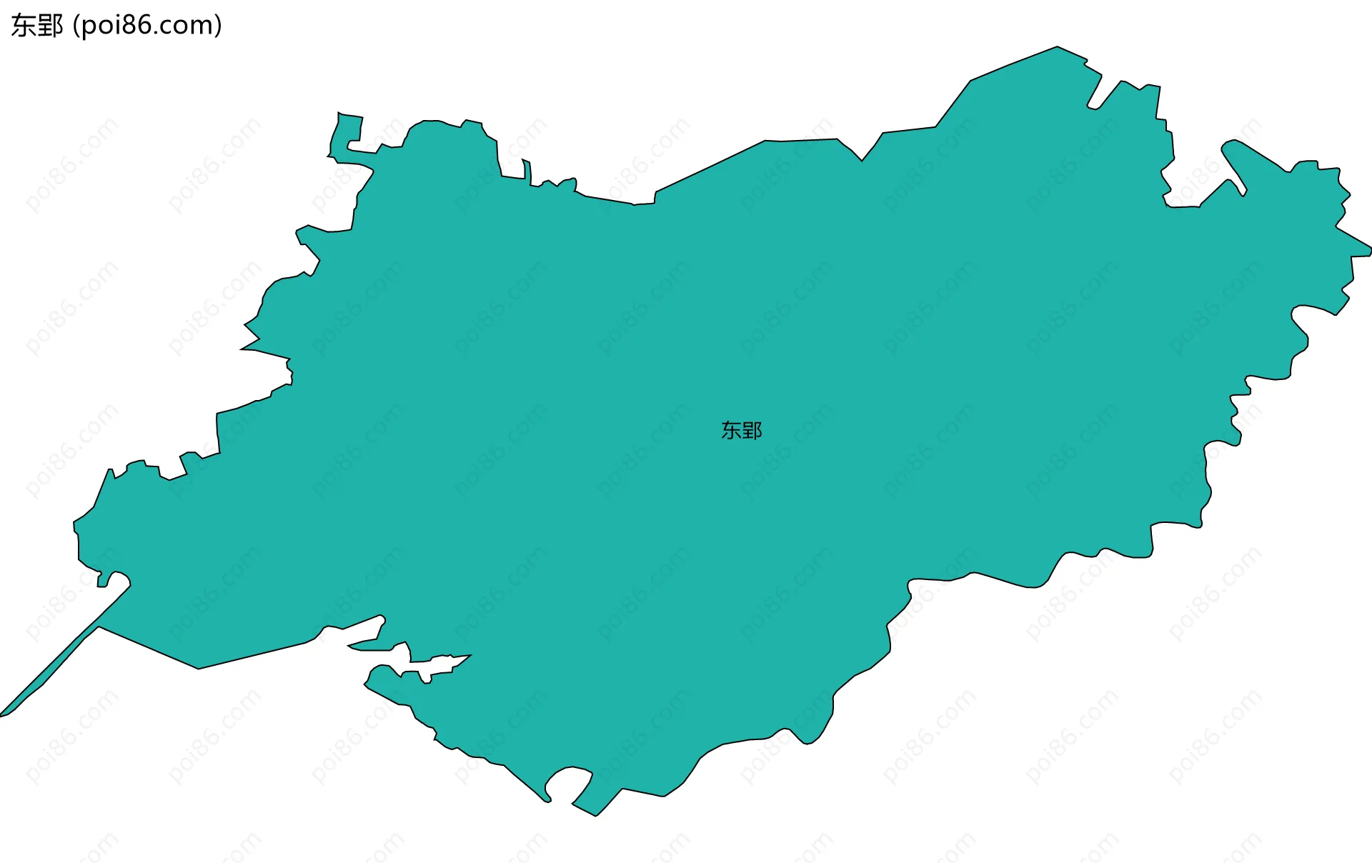 东郢边界地图