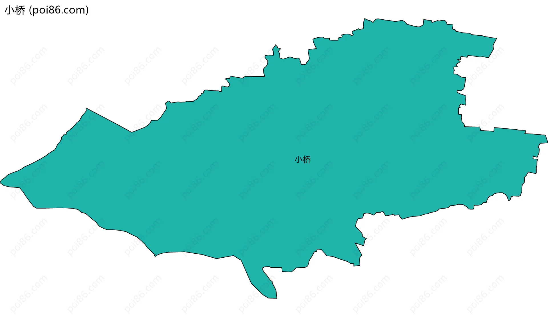 小桥边界地图