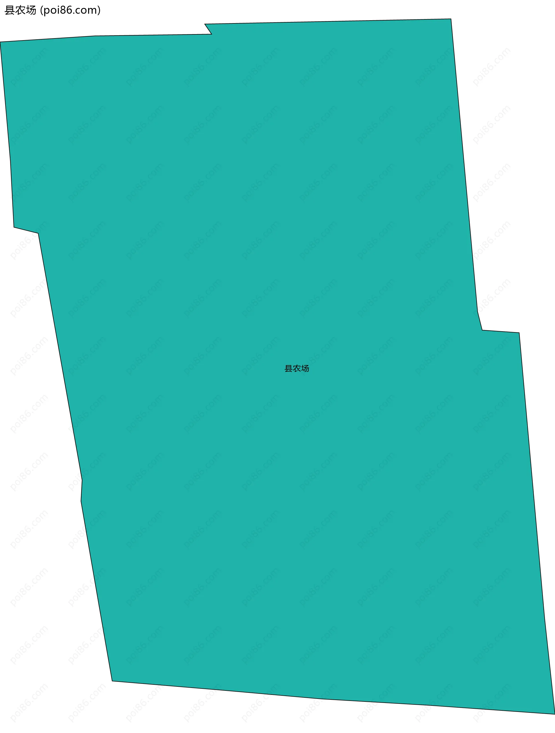 县农场边界地图