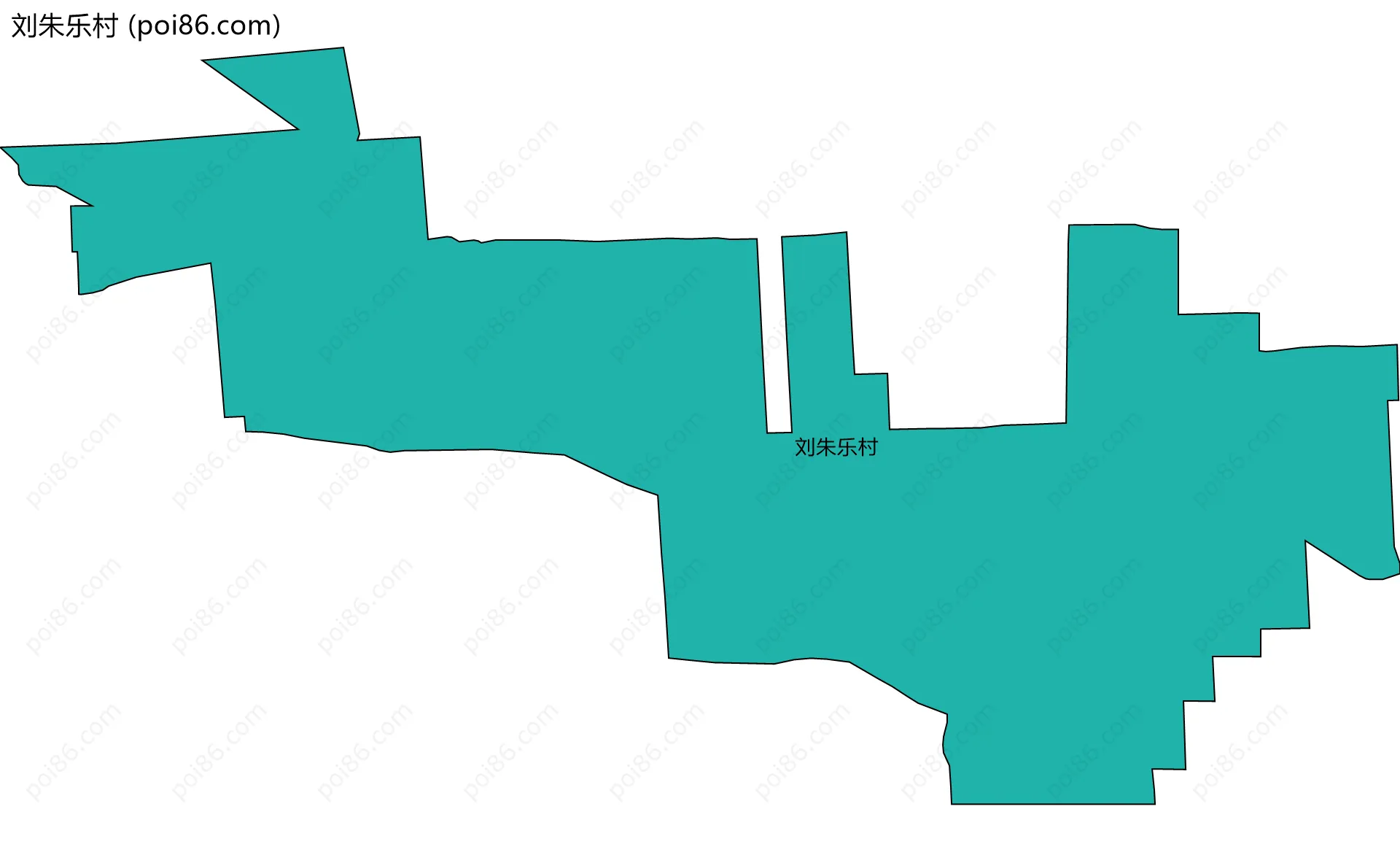刘朱乐村边界地图