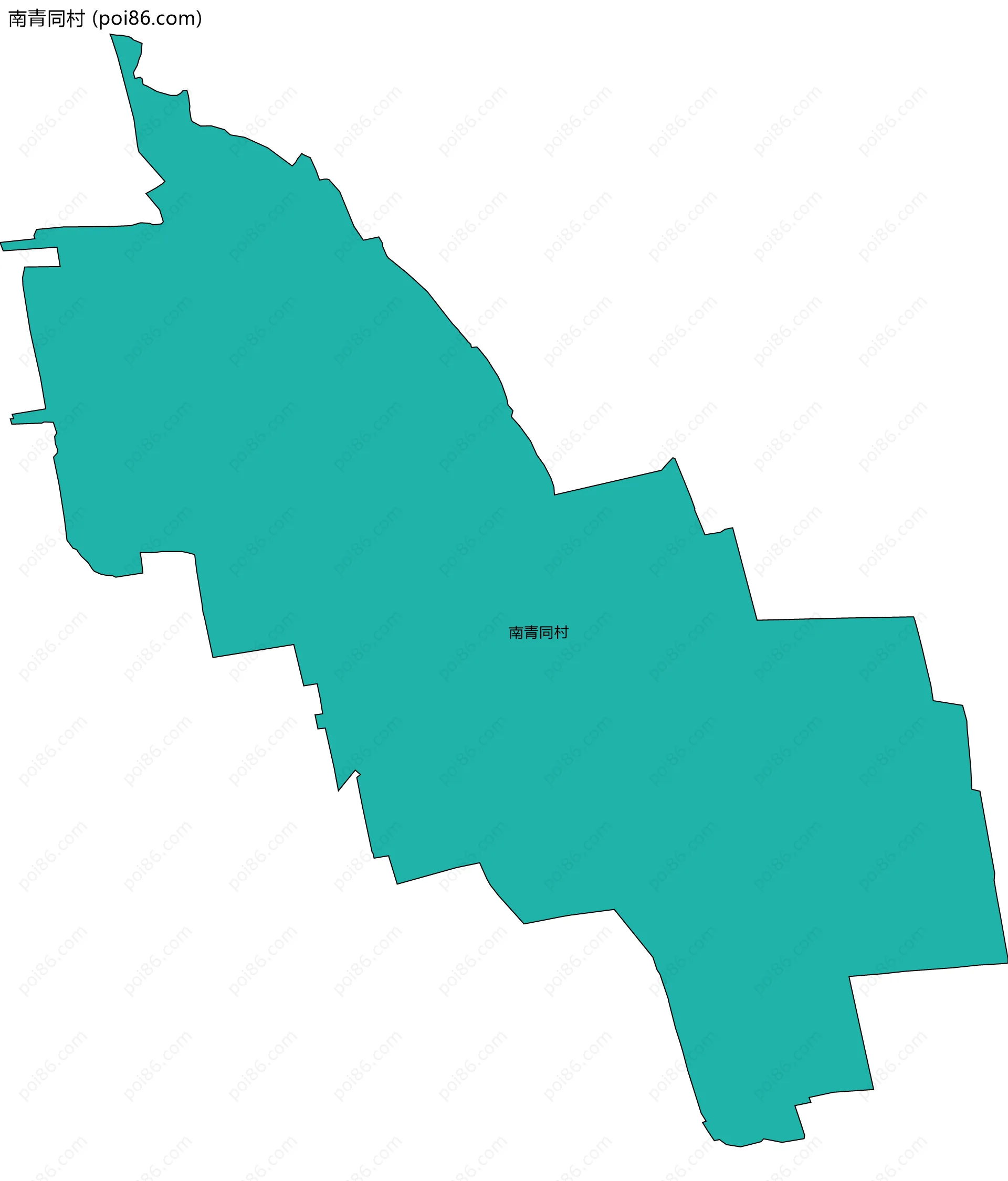 南青同村边界地图