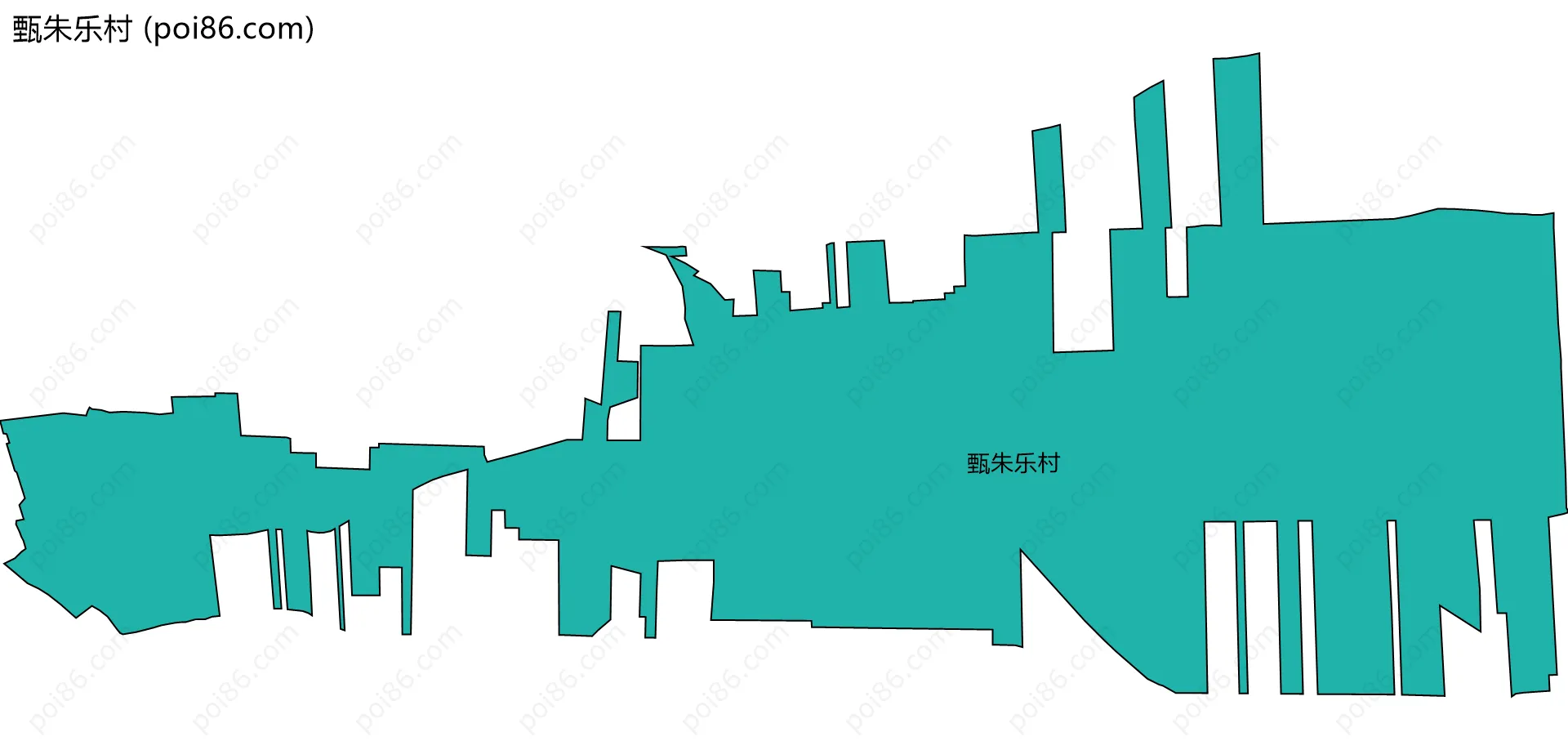 甄朱乐村边界地图