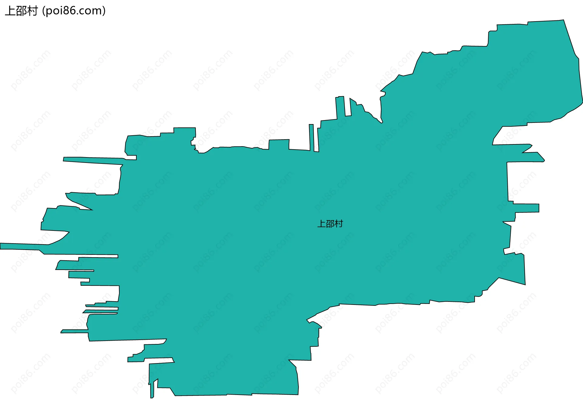 上邵村边界地图