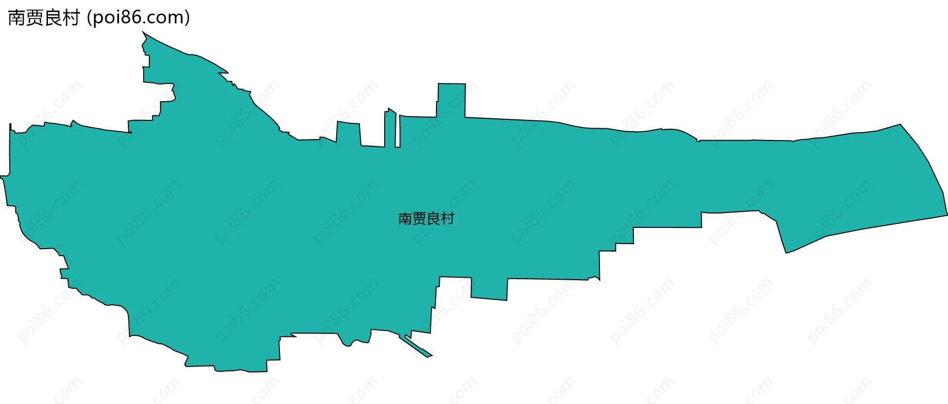 南贾良村边界地图