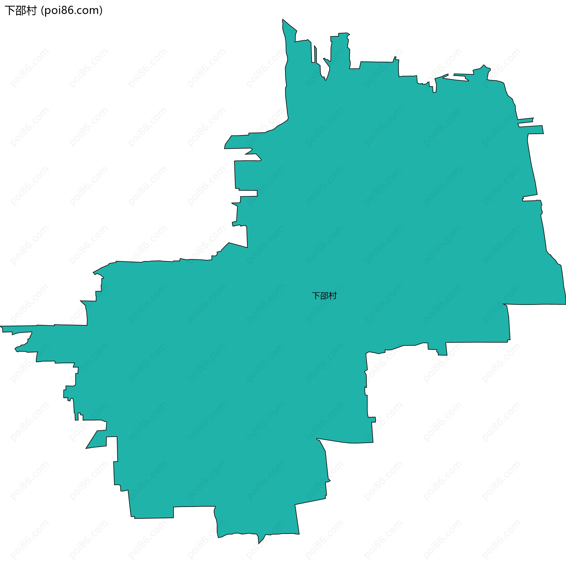 下邵村边界地图