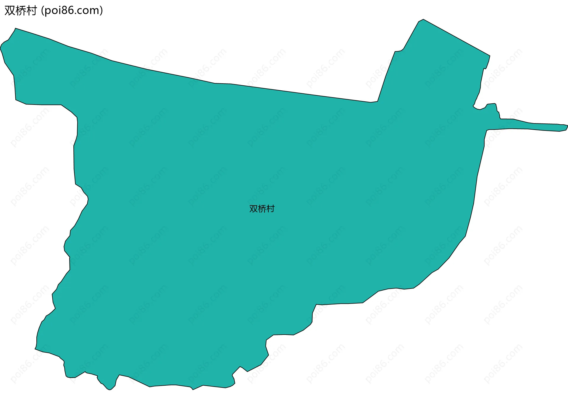 双桥村边界地图