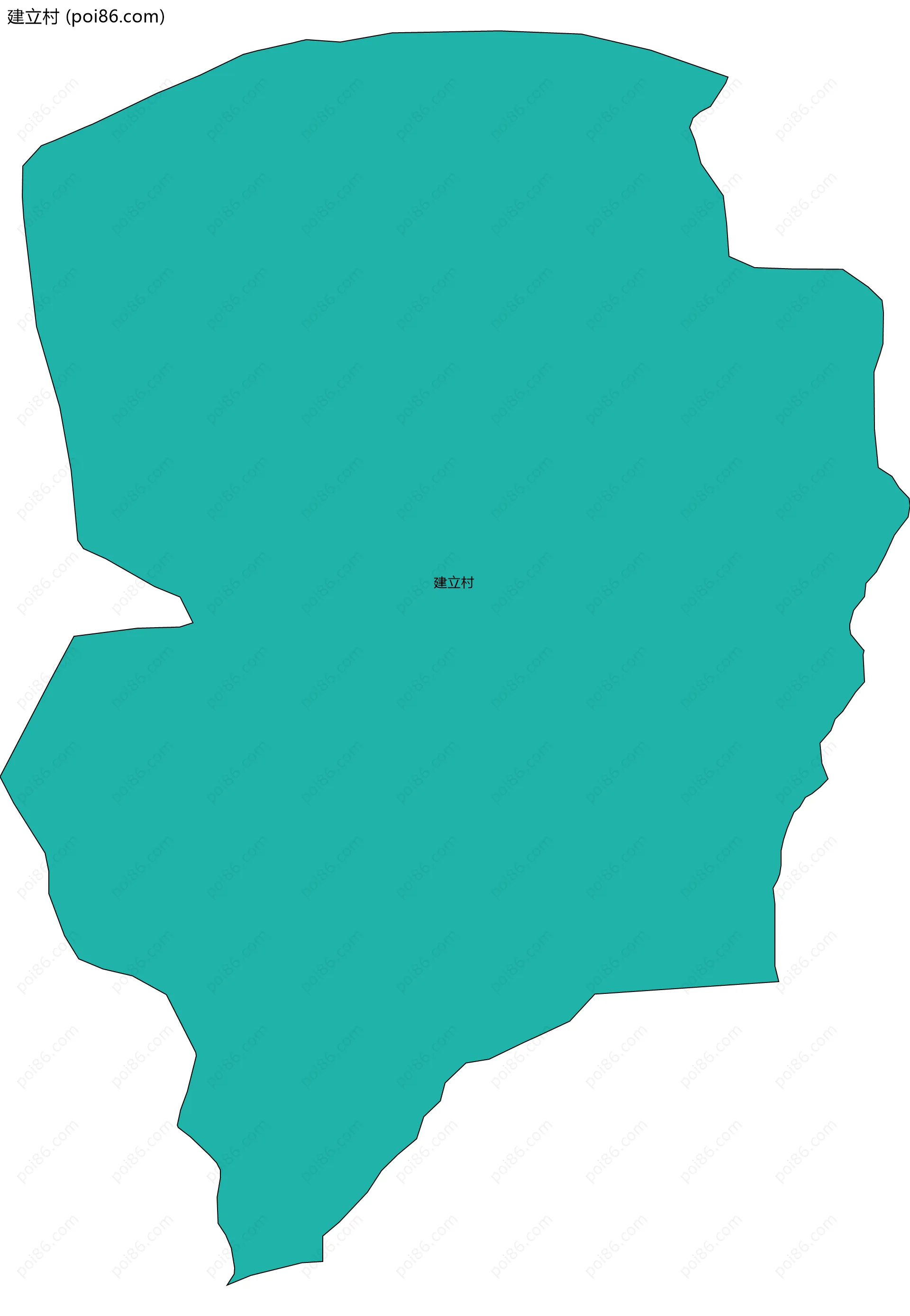 建立村边界地图