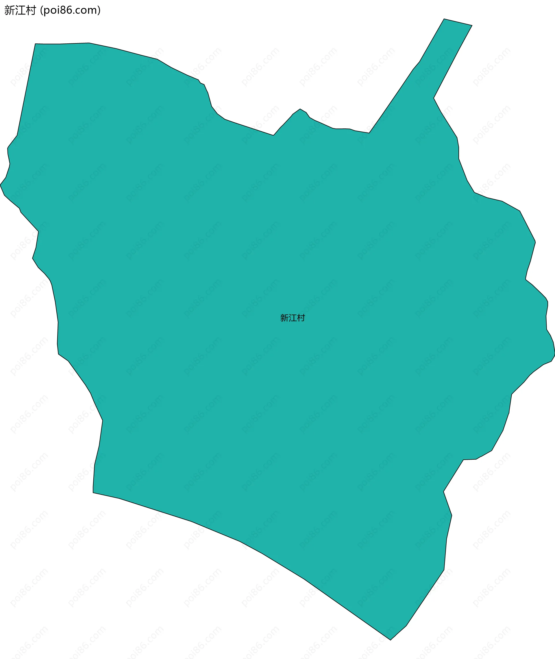 新江村边界地图