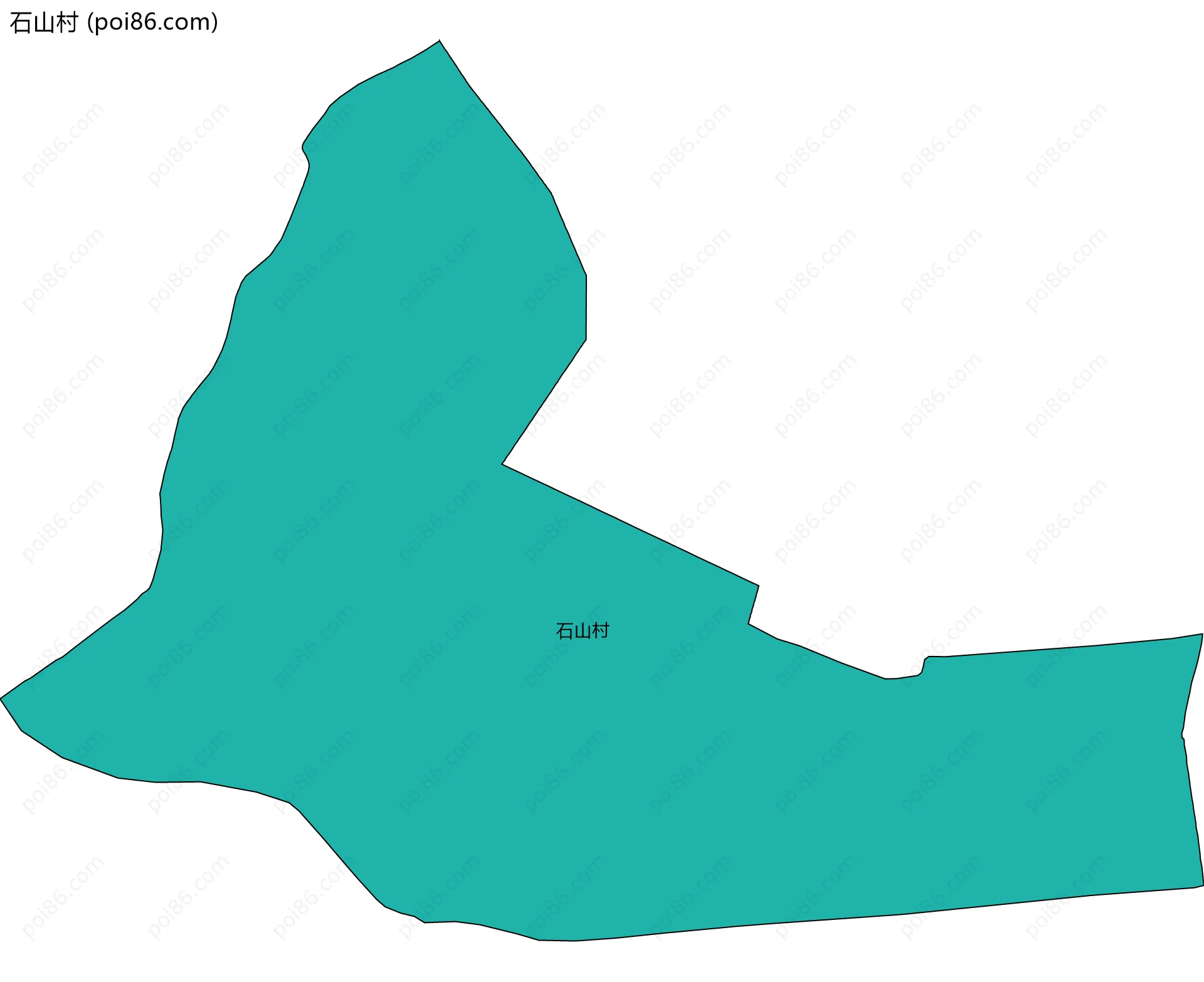 石山村边界地图