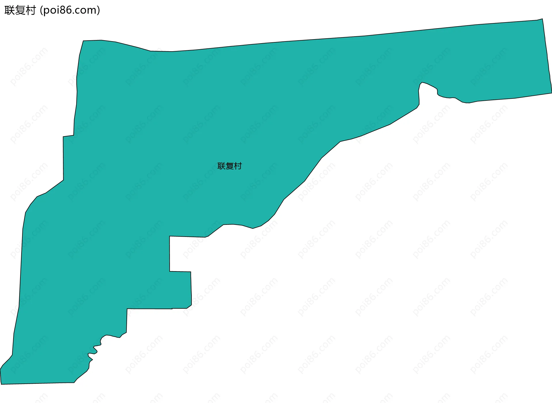 联复村边界地图