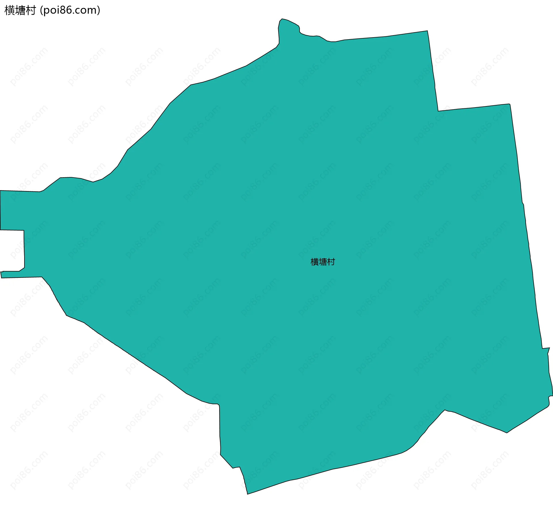 横塘村边界地图
