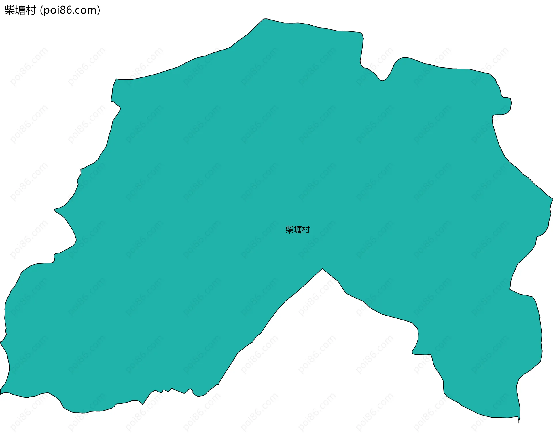 柴塘村边界地图