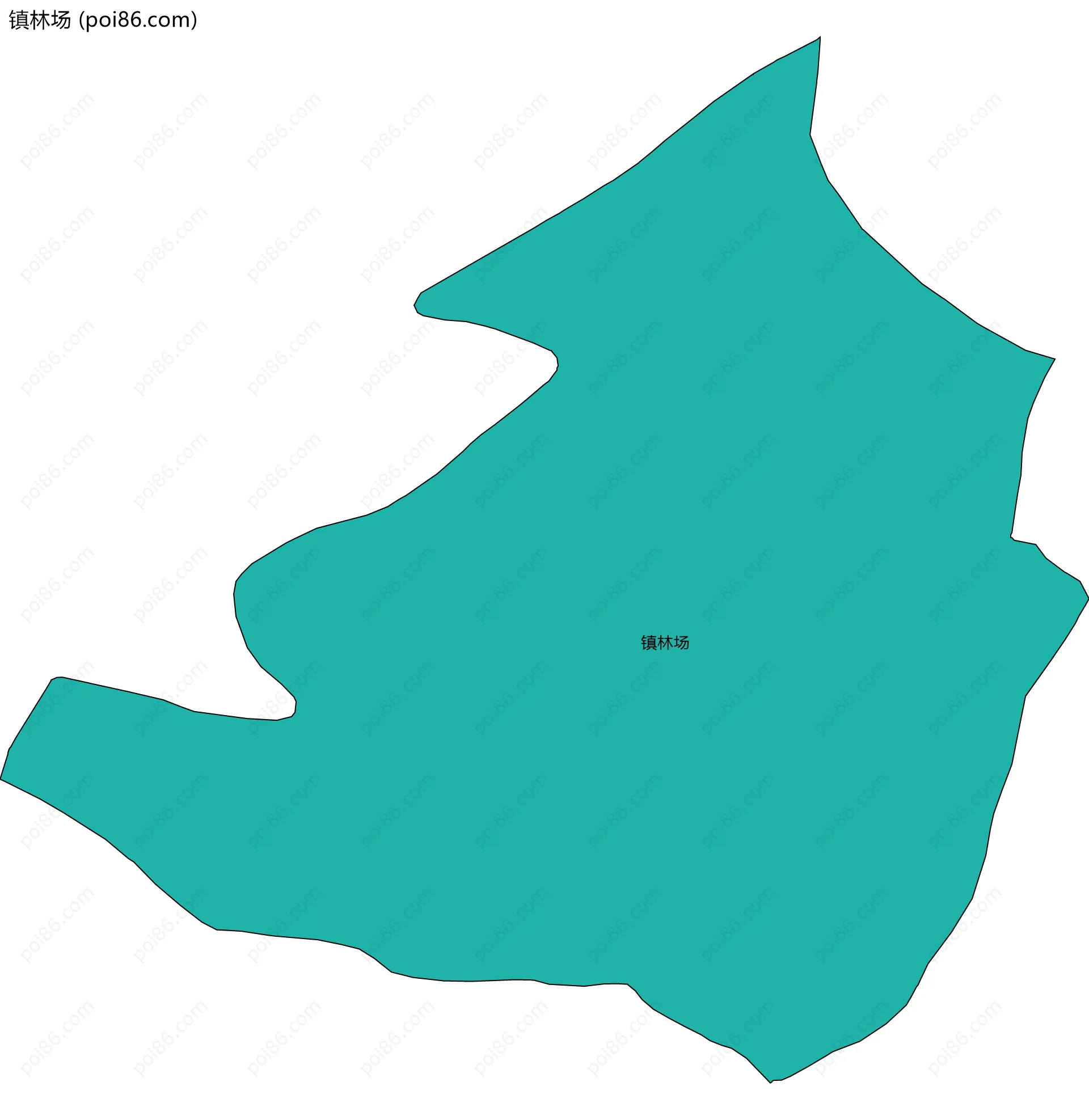 镇林场边界地图