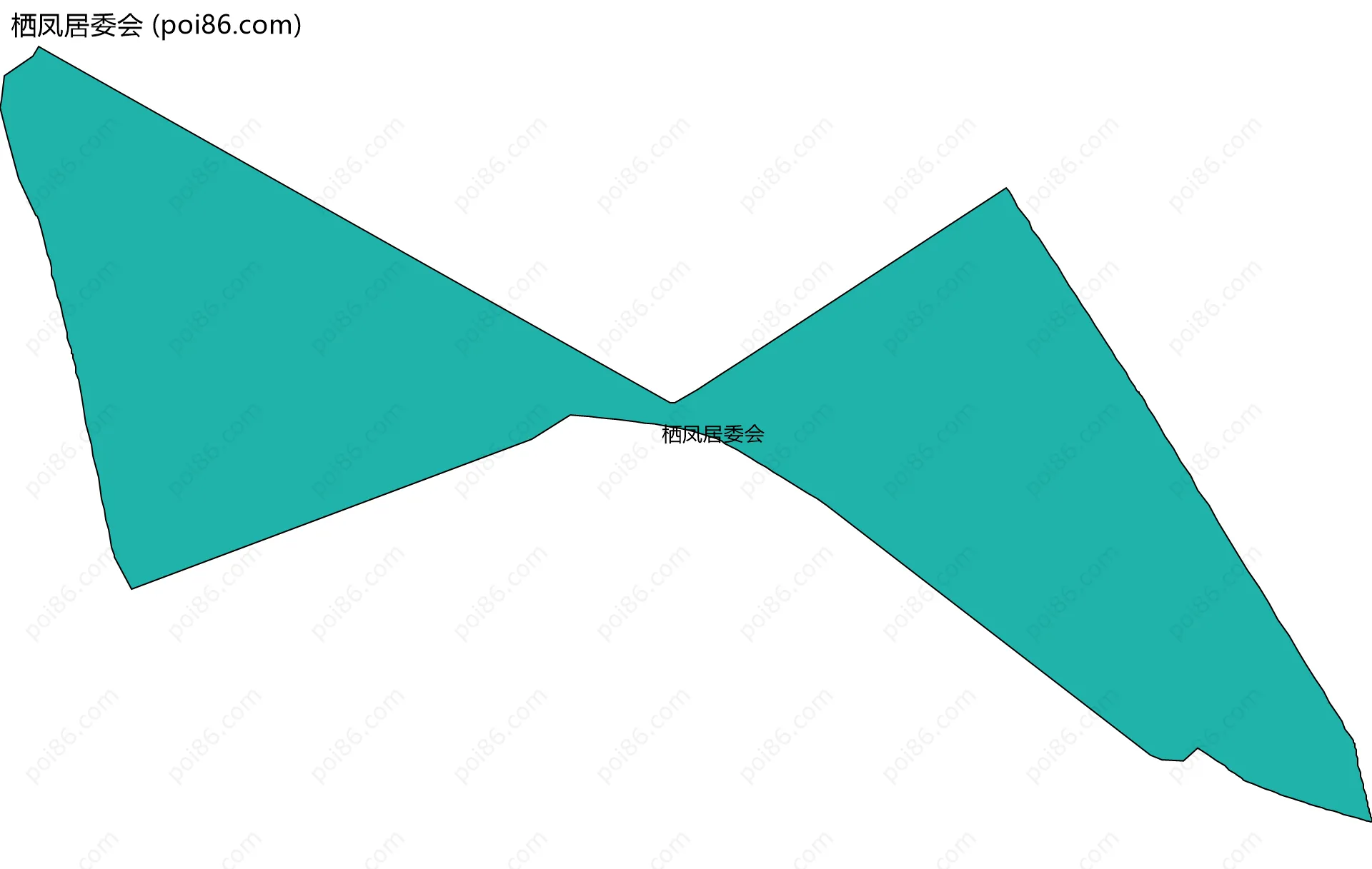 栖凤居委会边界地图