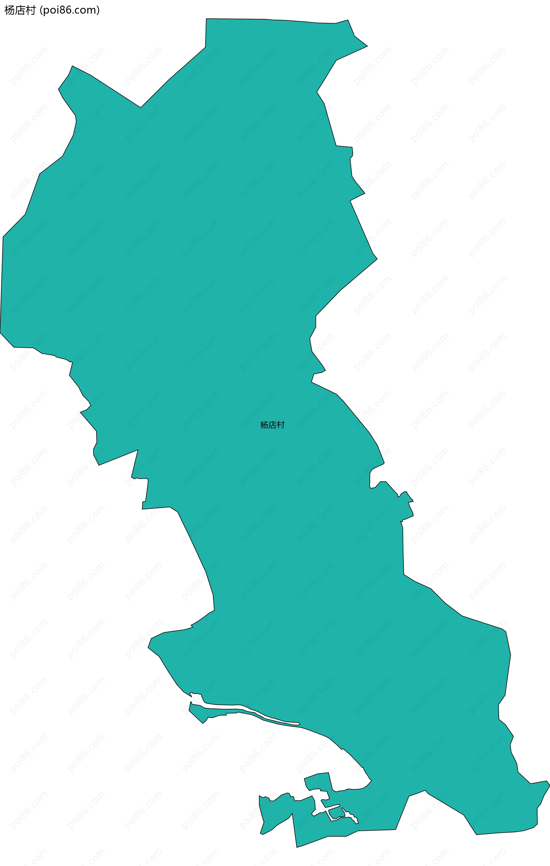 杨店村边界地图