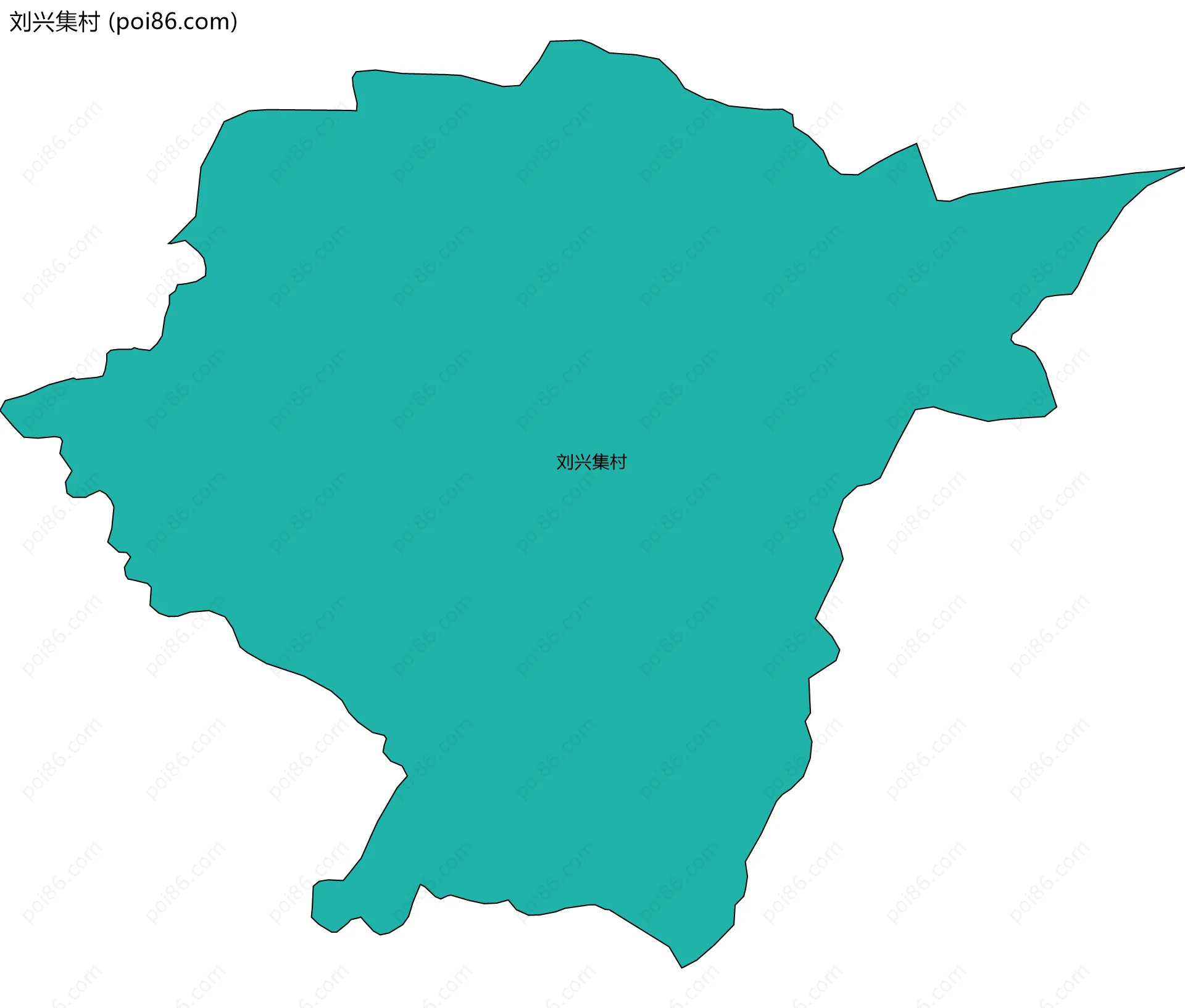 刘兴集村边界地图