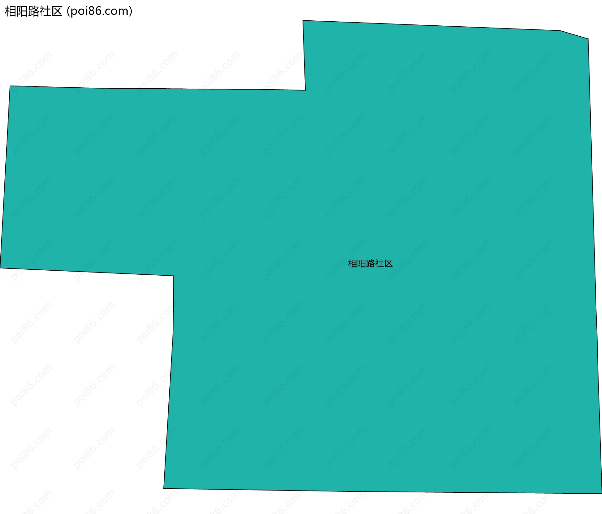 相阳路社区边界地图