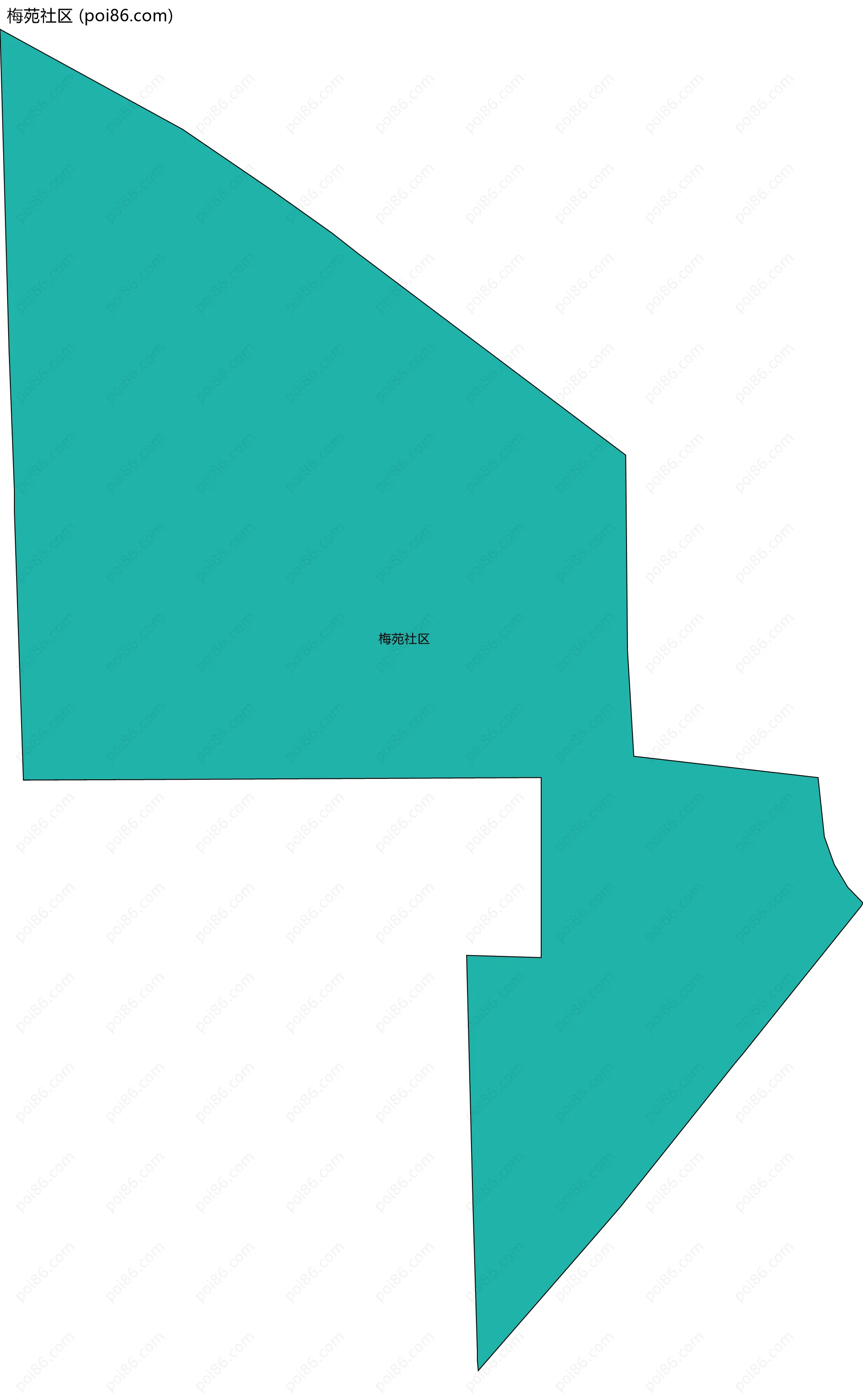 梅苑社区边界地图