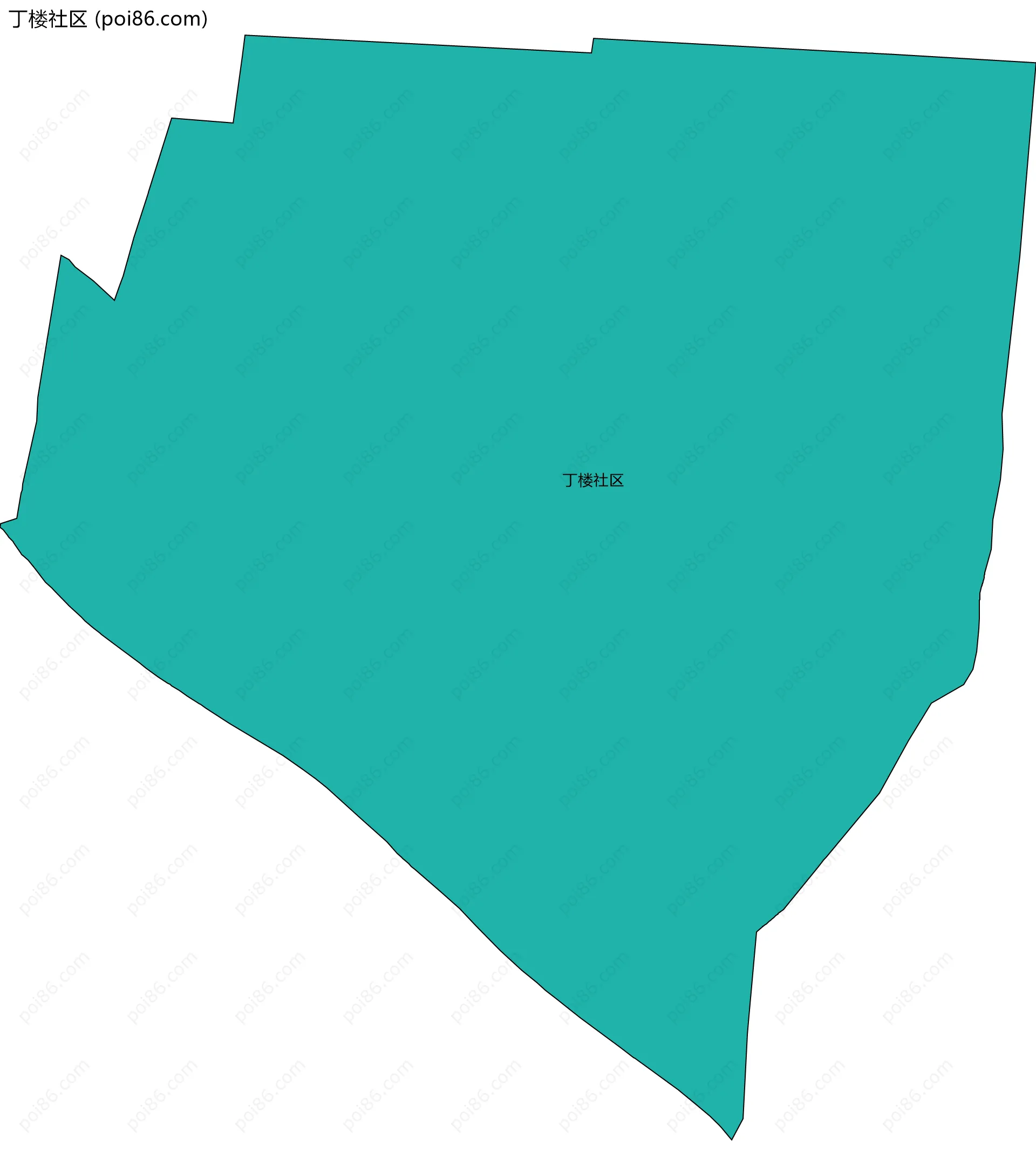 丁楼社区边界地图