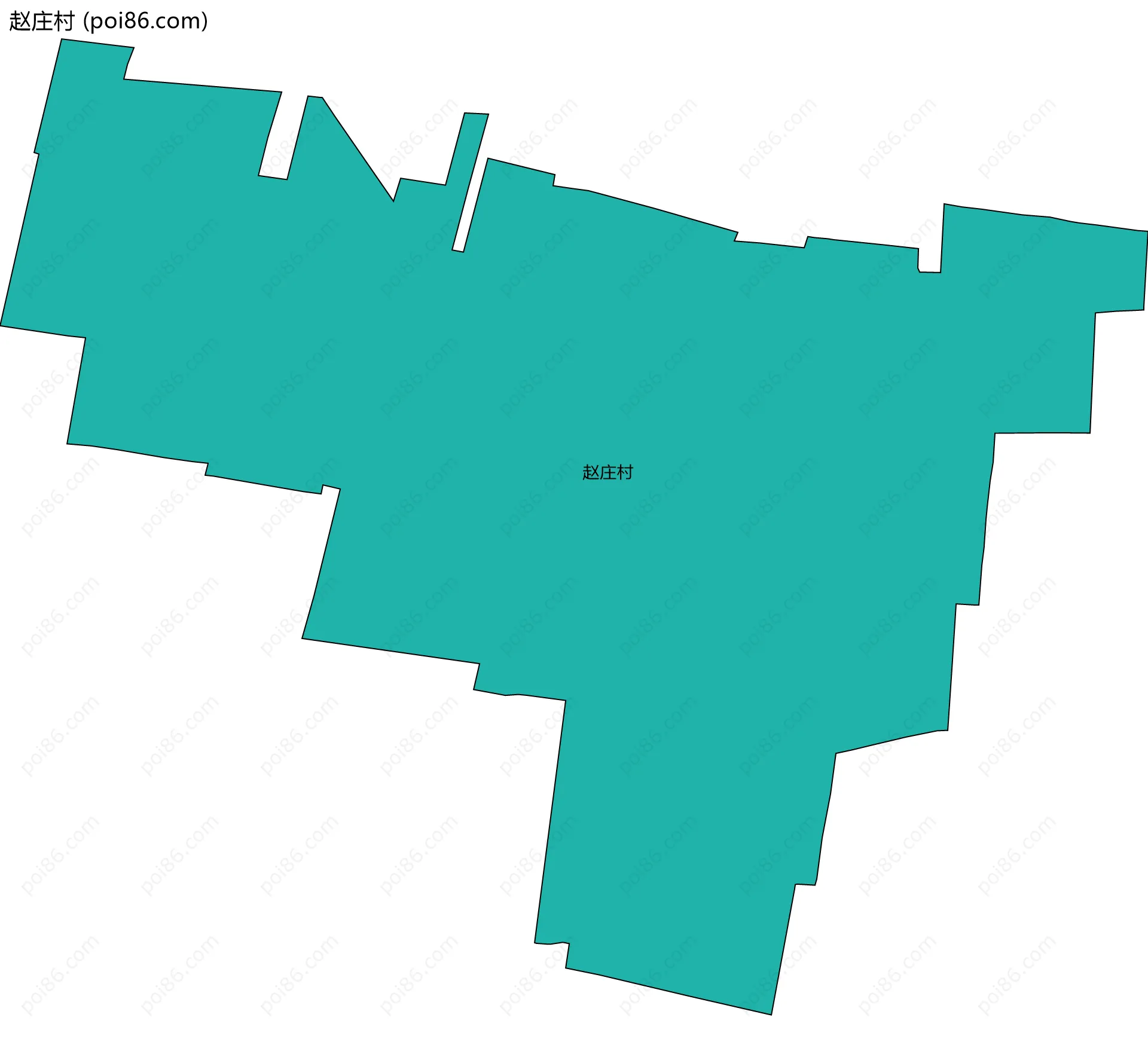 赵庄村边界地图